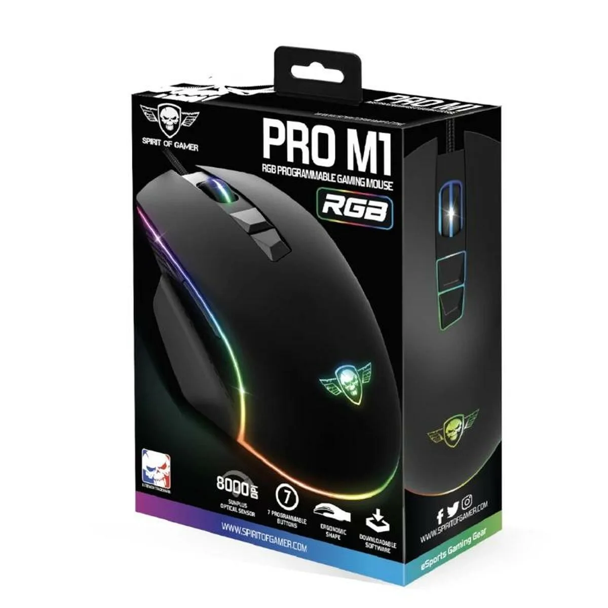 Souris spirit of gamer souris pro m1 noir s023804670. La mode selon Diaytar : audacieuse, accessible et toujours dans l'air du temps.