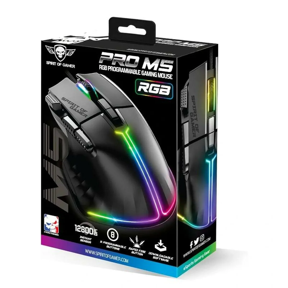 Souris spirit of gamer souris pro m5 noir s023804770. Diaytar, c'est le refuge des amoureux du beau et de l'utile, un sanctuaire dédié au produit parfait.