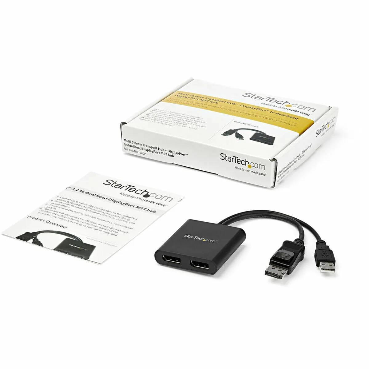 Splitter displayport startech mstdp122dp noir 4k ultra hd s5505761261. Diaytar, c'est la promesse tenue d'un e-commerce où l'émerveillement devant un produit simple est encore possible.