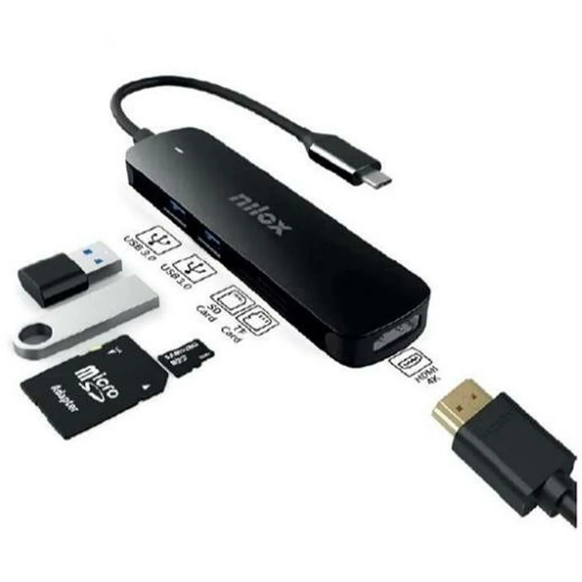 Station d acceuil nilox nxdsusbc05 5 en 1 noir s843083560. Chez Diaytar, nous ne vendons pas que des produits, nous proposons des solutions, du rêve et un peu de magie au quotidien