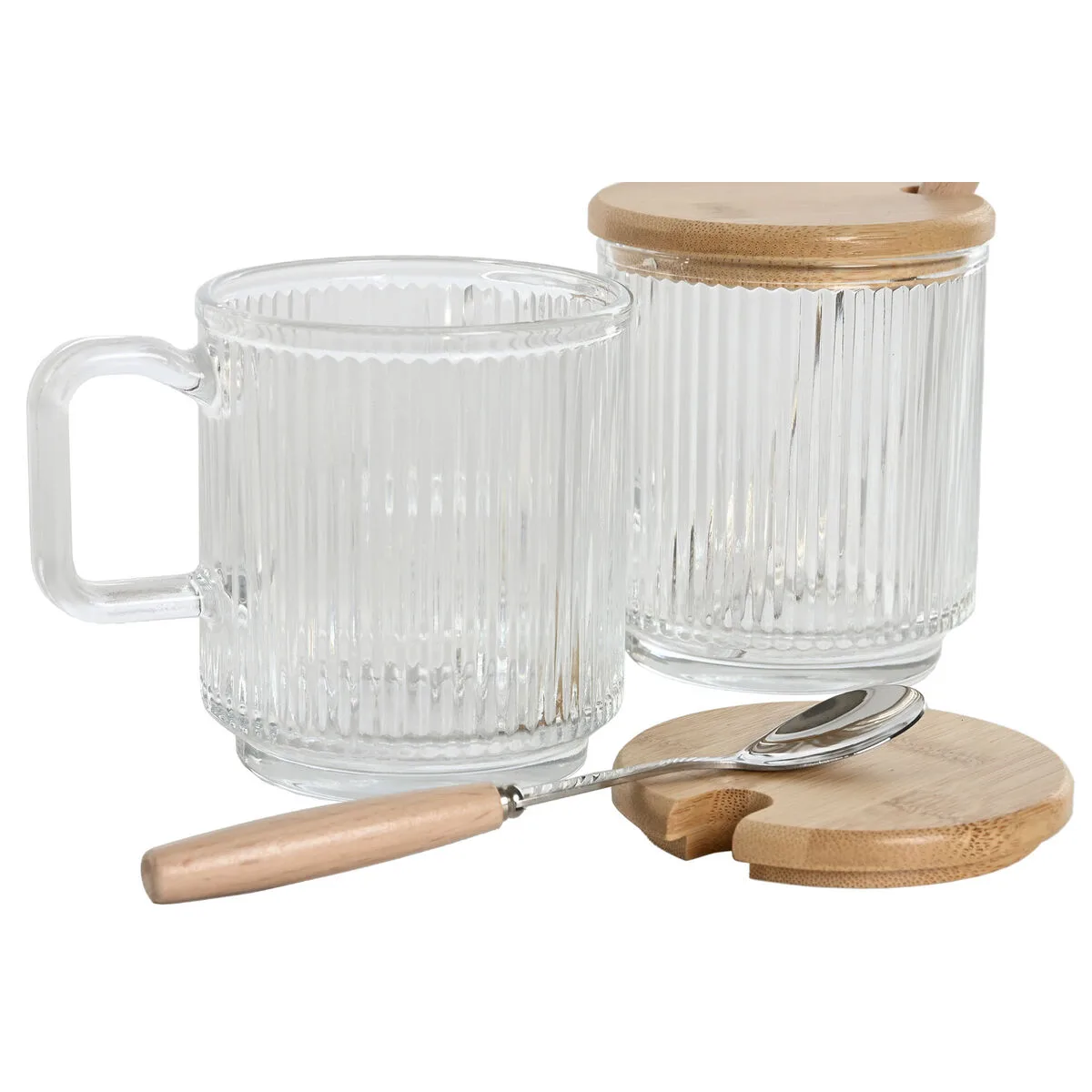Sucrier home esprit transparent bambou verre 350 ml 11 7 x 8 7 x 14 cm 2 pieces 12 unites s305746070. Diaytar ne stocke pas des produits, il collectionne des pièces uniques pour enrichir votre quotidien.