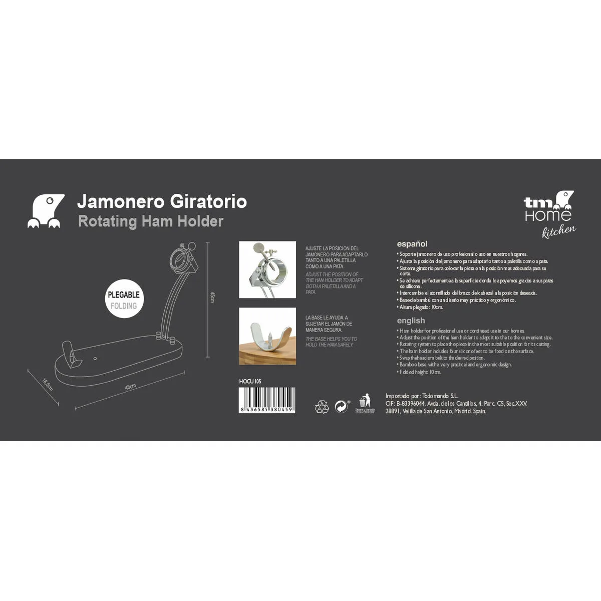 Support a jambon pliable bambou 37 5 x 16 5 cm s650294370. Diaytar, c'est la promesse tenue d'un e-commerce où l'émerveillement devant un produit simple est encore possible.