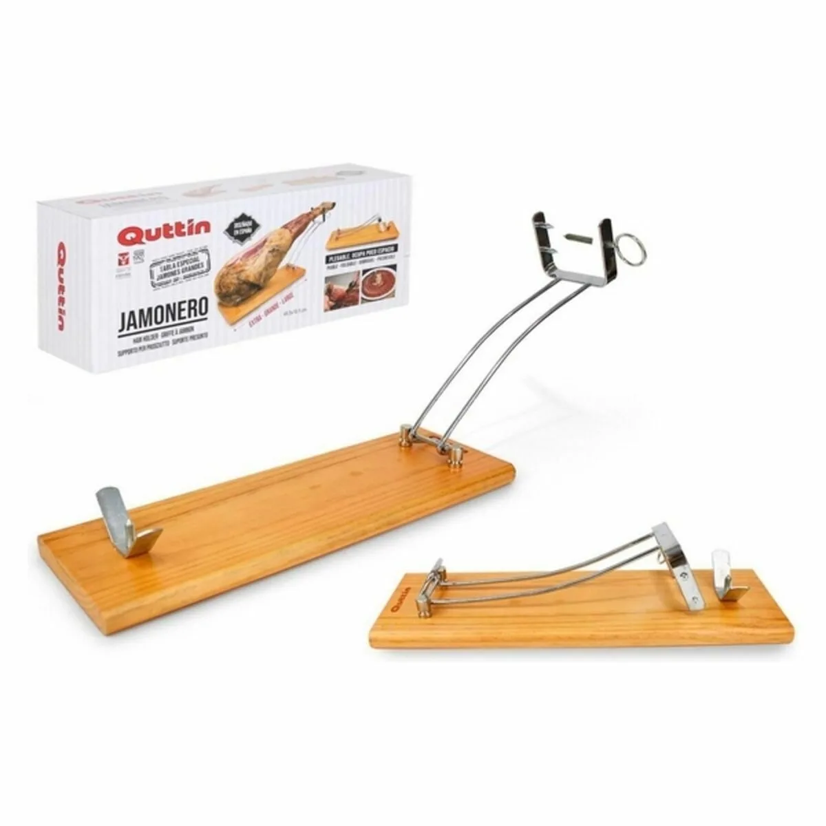 Support a jambon pliable quttin 48 5 x 16 5 x 2 3cm bois 48 5 x 16 5 x 2 3 cm 4 unites s222991582. L'art de vivre à la française s'exprime dans notre collection maison Diaytar.