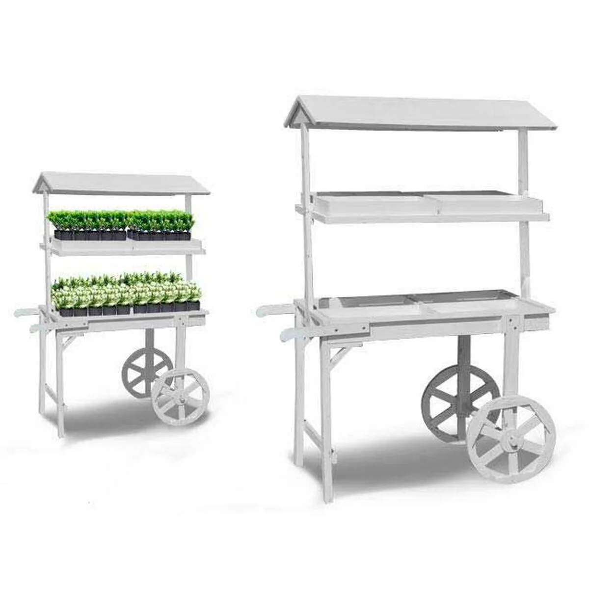Support a roulettes pour pots de fleurs ibergarden wp15014 w blanc bois 121 x 171 x 59 cm s363303832. Votre boutique de confiance Diaytar vous accompagne dans tous vos projets.
