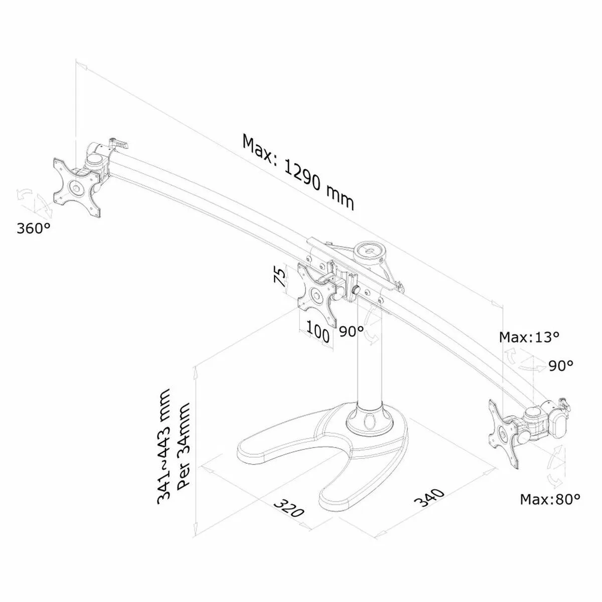 Support de table d ecran neomounts fpma d700dd3 s5502469852. L'aventure Diaytar est une quête permanente de sens et d'esthétisme à travers des produits soigneusement pensés.