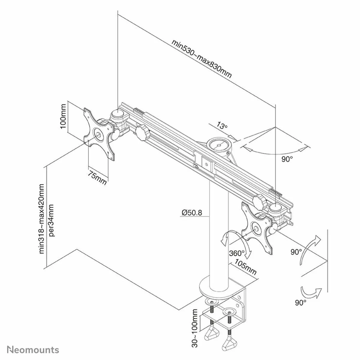 Support de tv neomounts fpma d700d 10 30 8 kg s5502462519. Diaytar : Le curateur de votre quotidien. Des produits soigneusement choisis pour leur originalité et leur utilité