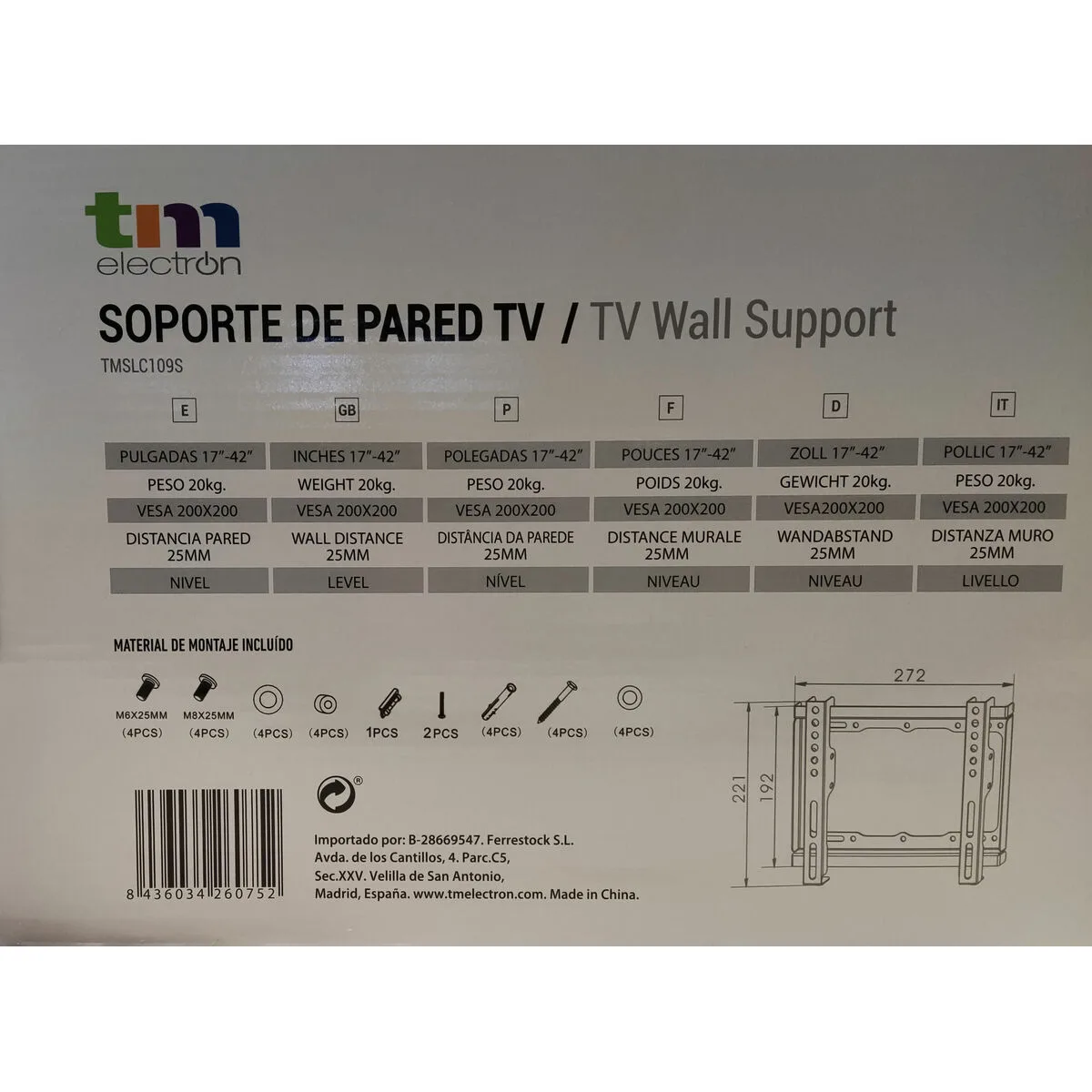Support de tv tm electron 20 kg 17 42 s650188180. Chez Diaytar, nous croyons que le meilleur des produits généraux et électroniques doit être accessible à tous, sans compromis sur le style
