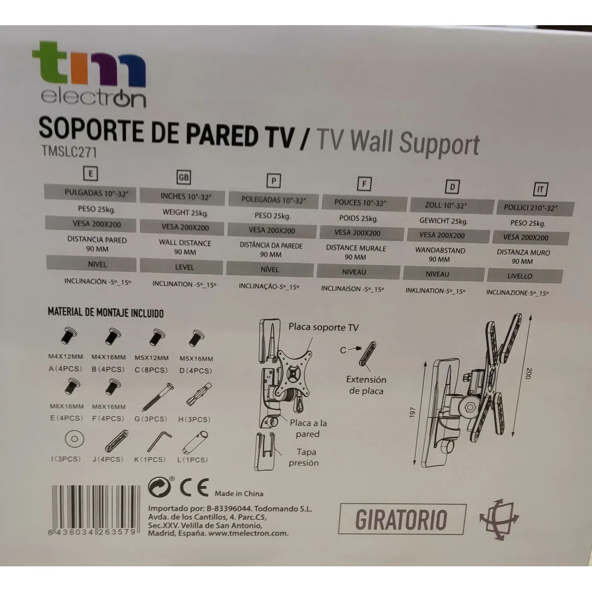 Support de tv tm electron 25 kg 10 32 s650189185. Diaytar vous offre un accès privilégié à une sélection de produits qui font buzz, qui innovent et qui embellissent la vie