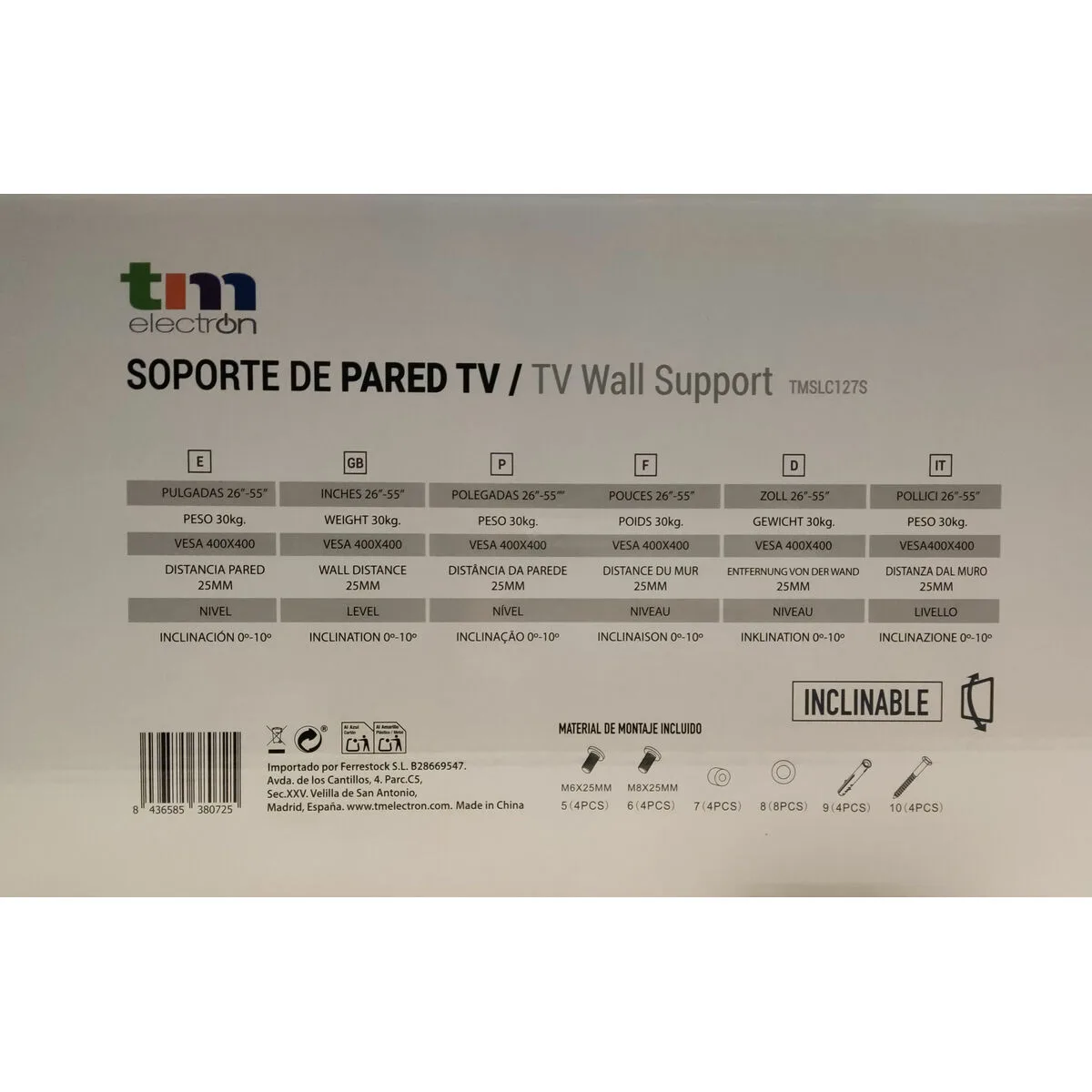 Support de tv tm electron 26 50 30 kg s650308641. Diaytar, c'est la vitrine ultime des produits qui comptent vraiment, ceux qui simplifient et embellissent existant.