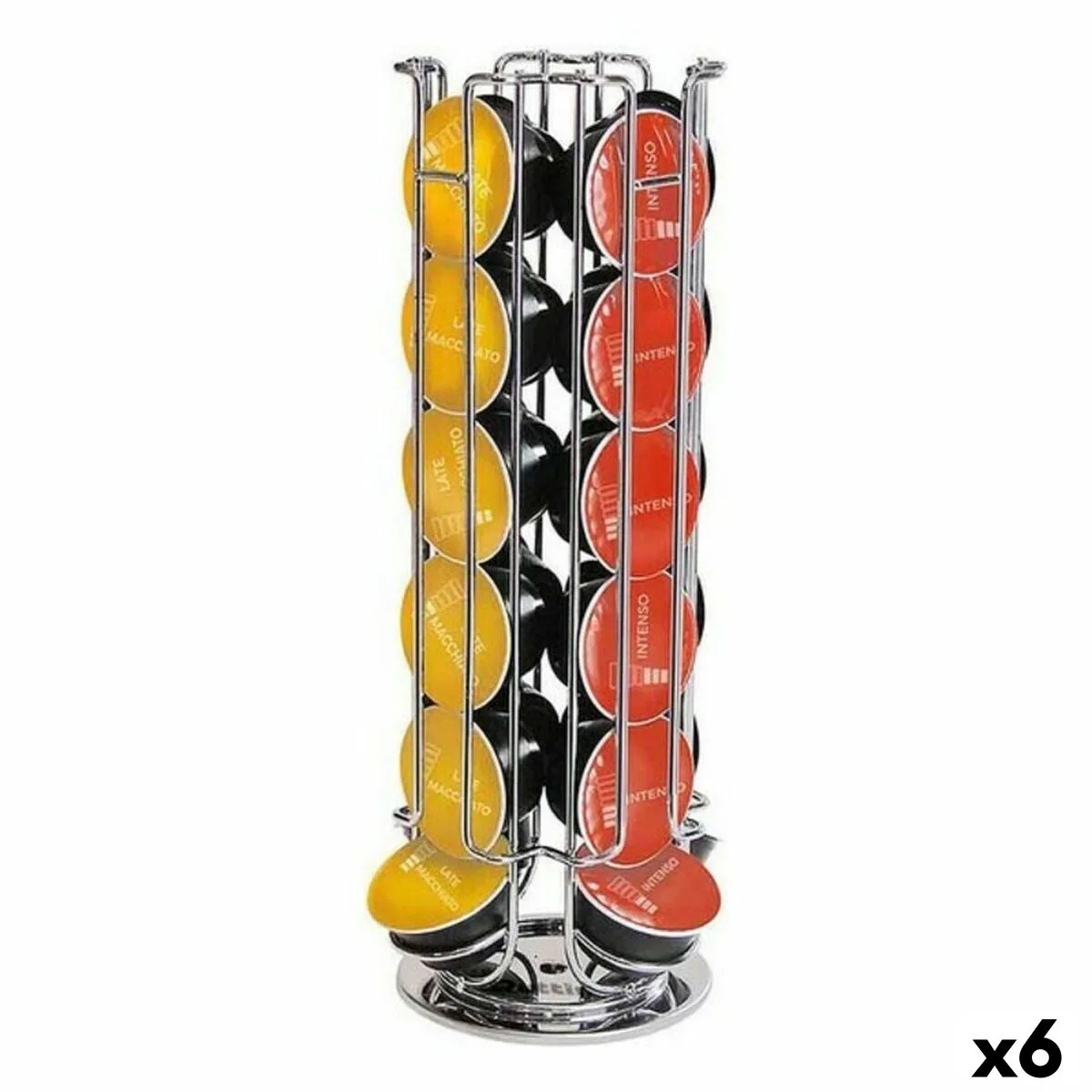 Support pour 24 capsules de cafe quttin 14 x 33 cm 6 unites s223011564. Diaytar : Votre portail vers un monde de produits où la frontière entre l'essentiel et le superflu devient délicieusement floue