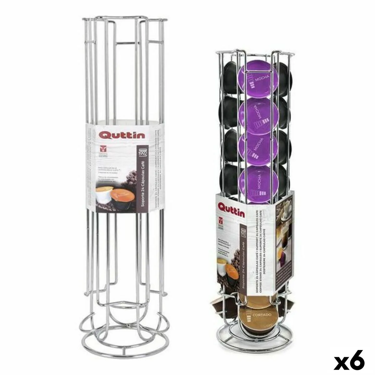 Support pour 24 capsules de cafe quttin gr 48867 12 x 43 cm 6 unites s223011330. Bienvenue dans l'ère du shopping conscient. Diaytar privilégie des produits avec une éthique et un impact positif.
