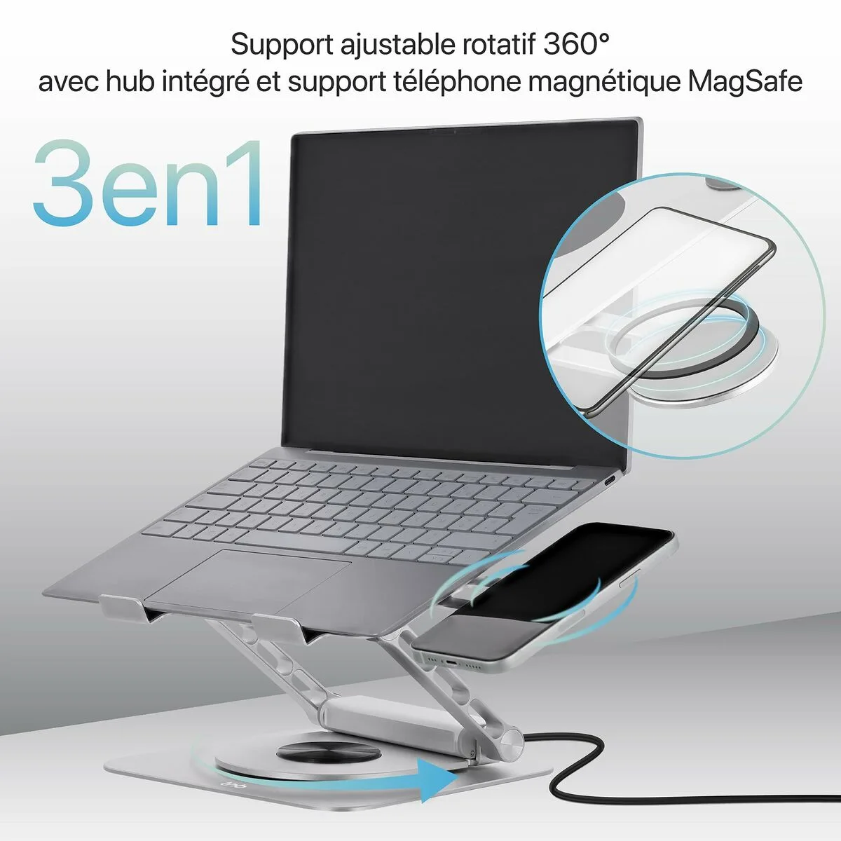 Support pour ordinateur portable t nb iclick metal moderne rotation a 360deg m052928966. Notre équipe Diaytar est une bande de dénicheurs compulsifs, toujours en quête du produit qui provoquera l'étincelle dans votre regard.