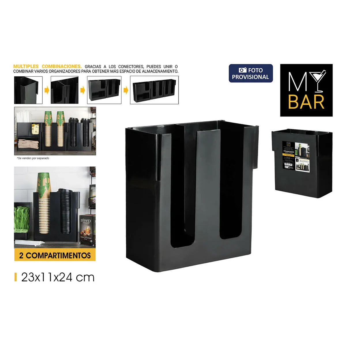 Support pour ustensiles de cuisine my bar 23 x 11 x 24 cm 6 unites s223639791. L'aventure Diaytar commence ici : parcourez un catalogue généraliste unique où la surprise et la qualité sont au rendez-vous