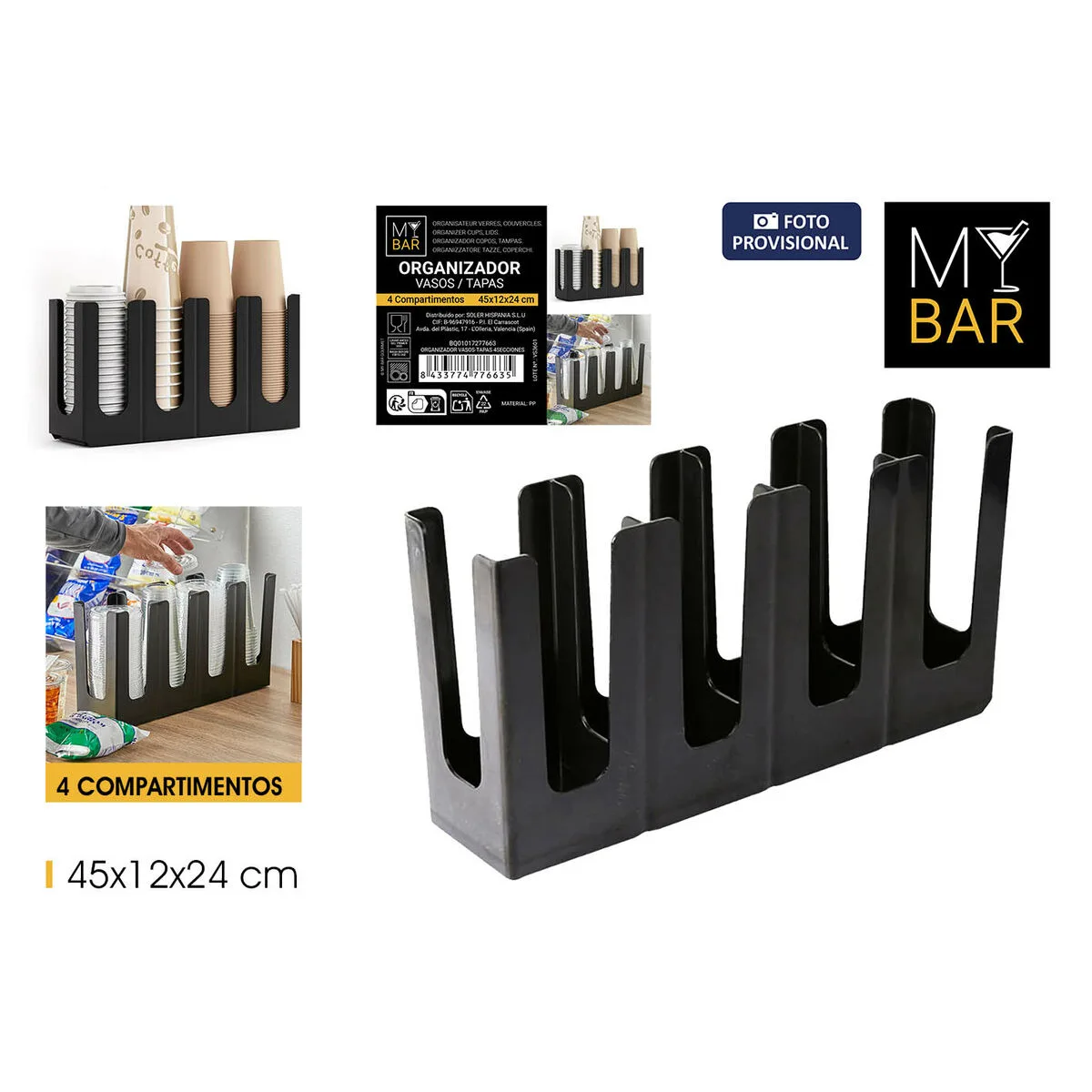 Support pour ustensiles de cuisine my bar 45 x 12 x 24 cm 8 unites s223640123. Diaytar, l'art de mélanger les genres : trouvez l'équipement électronique parfait et l'objet déco qui lui correspondra