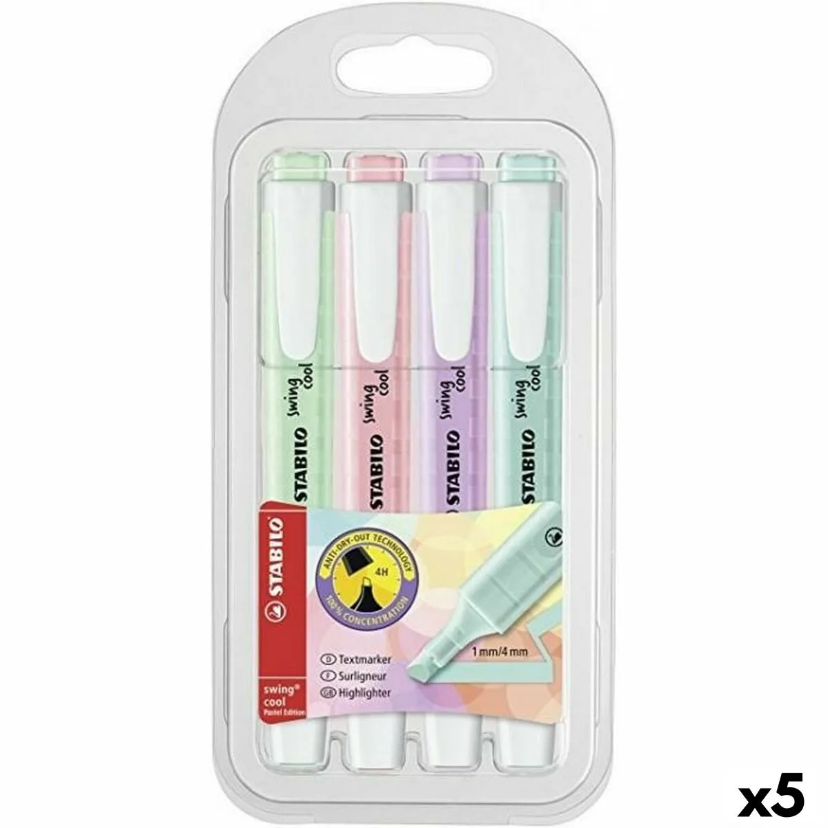Surligneur stabilo swing cool pastel multicouleur 5 unites s843765461. Diaytar, c'est le compagnon des visionnaires, de ceux qui achètent aujourd'hui les produits qui seront incontournables demain.