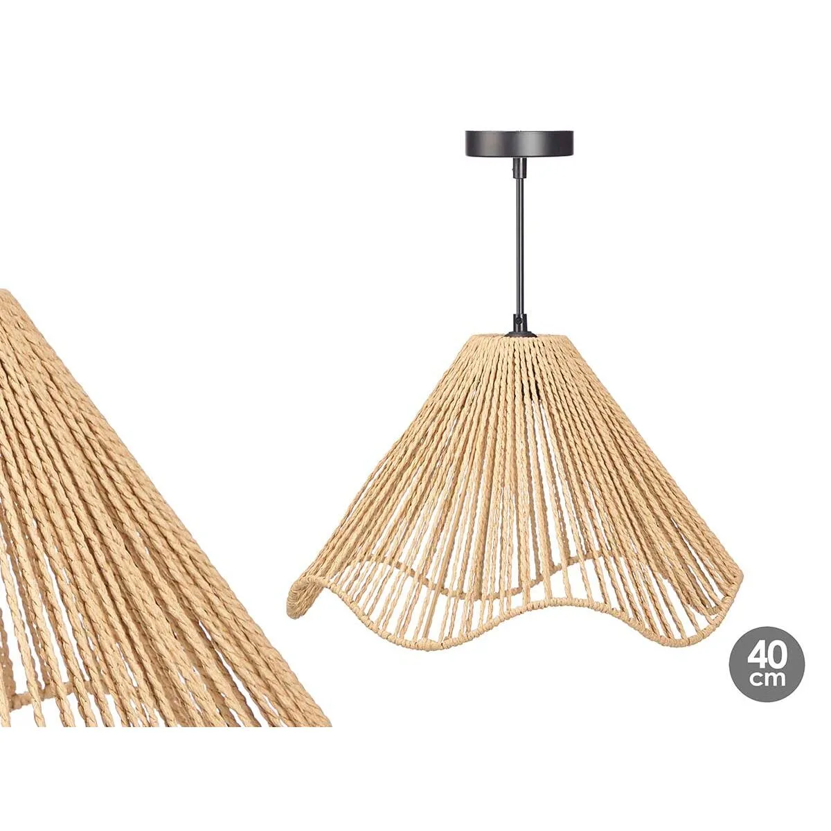 Suspension 23b545c noir naturel metal papier plastique 40 w 40 x 25 x 40 cm 4 unites s363348968. Avec Diaytar, redécouvrez le plaisir de l'achat en ligne grâce à une approche humaine des produits et de la curation