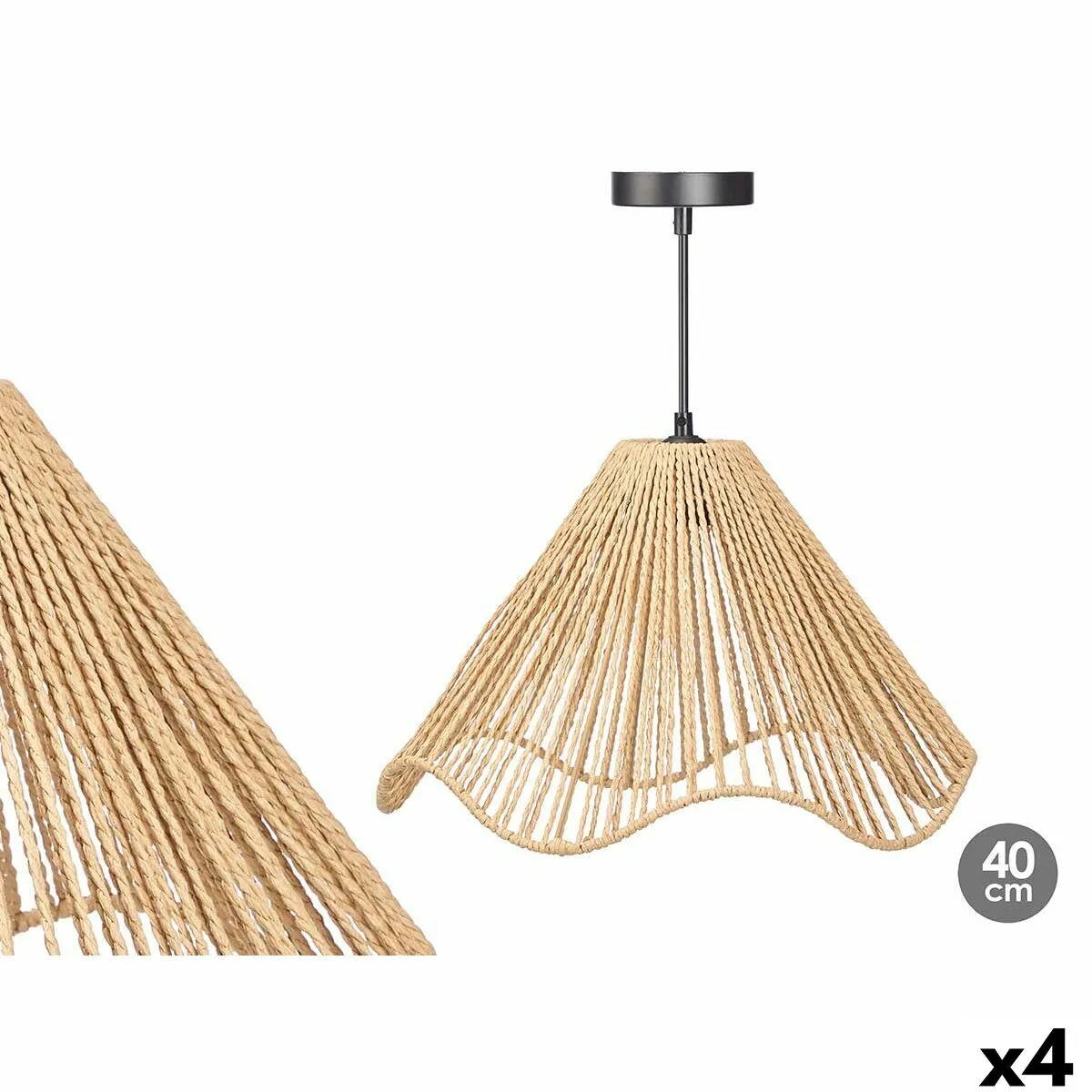 Suspension 23b545c noir naturel metal papier plastique 40 w 40 x 25 x 40 cm 4 unites s363348987. Diaytar Mode : Où l'élégance rencontre l'originalité pour un style unique.