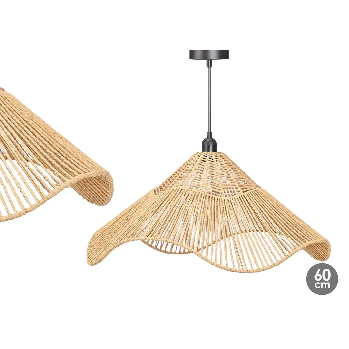 Suspension 23b546 noir naturel metal papier 40 w 59 x 27 x 59 cm 4 unites s363349426. Pour vous, nous avons créé Diaytar : l'antidote à la monotonie shopping, une injection régulière de produits novateurs.
