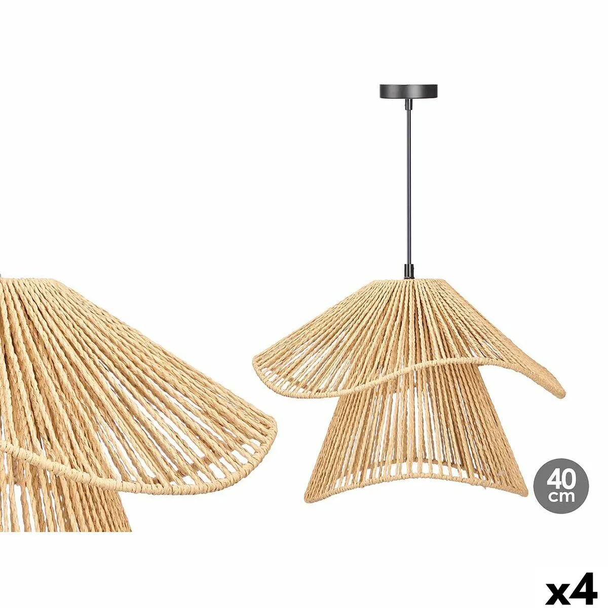 Suspension 24b513 noir naturel metal papier 40 w 41 x 30 x 41 cm 4 unites s363345040. Diaytar, c'est l'histoire d'une passion pour les bons produits, quels qu'ils soient, et du désir de les partager avec vous