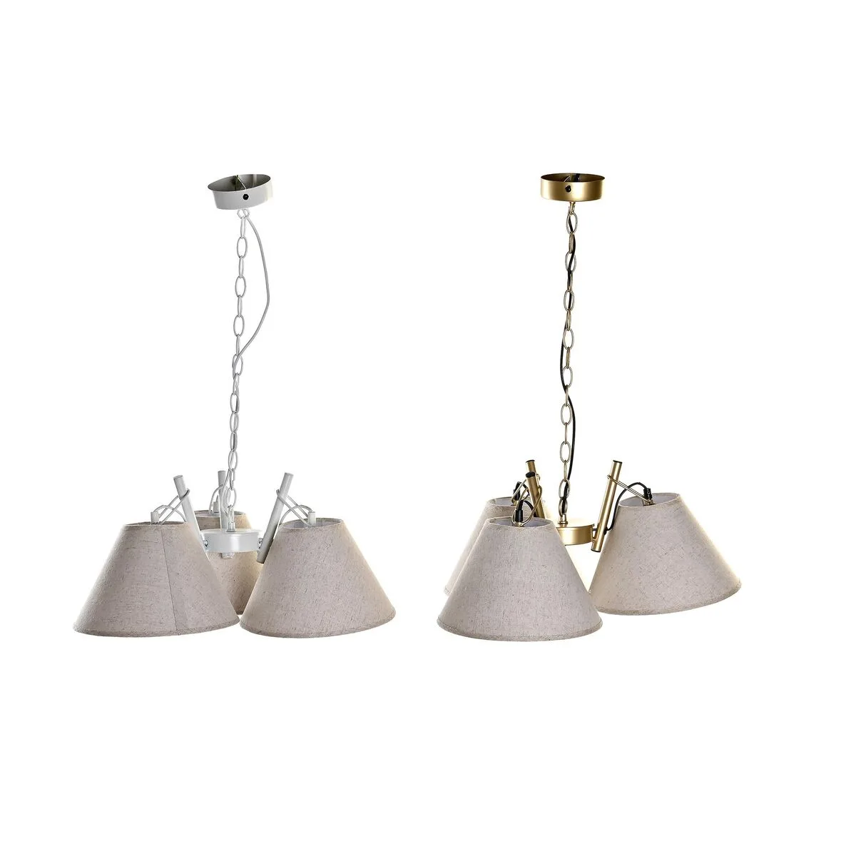 Suspension dkd home decor 50 x 46 x 30 cm dore metal blanc 50 w 2 unites s304016088. Bienvenue dans l'écosystème Diaytar, où chaque produit a été pensé pour s'intégrer parfaitement dans votre vie moderne