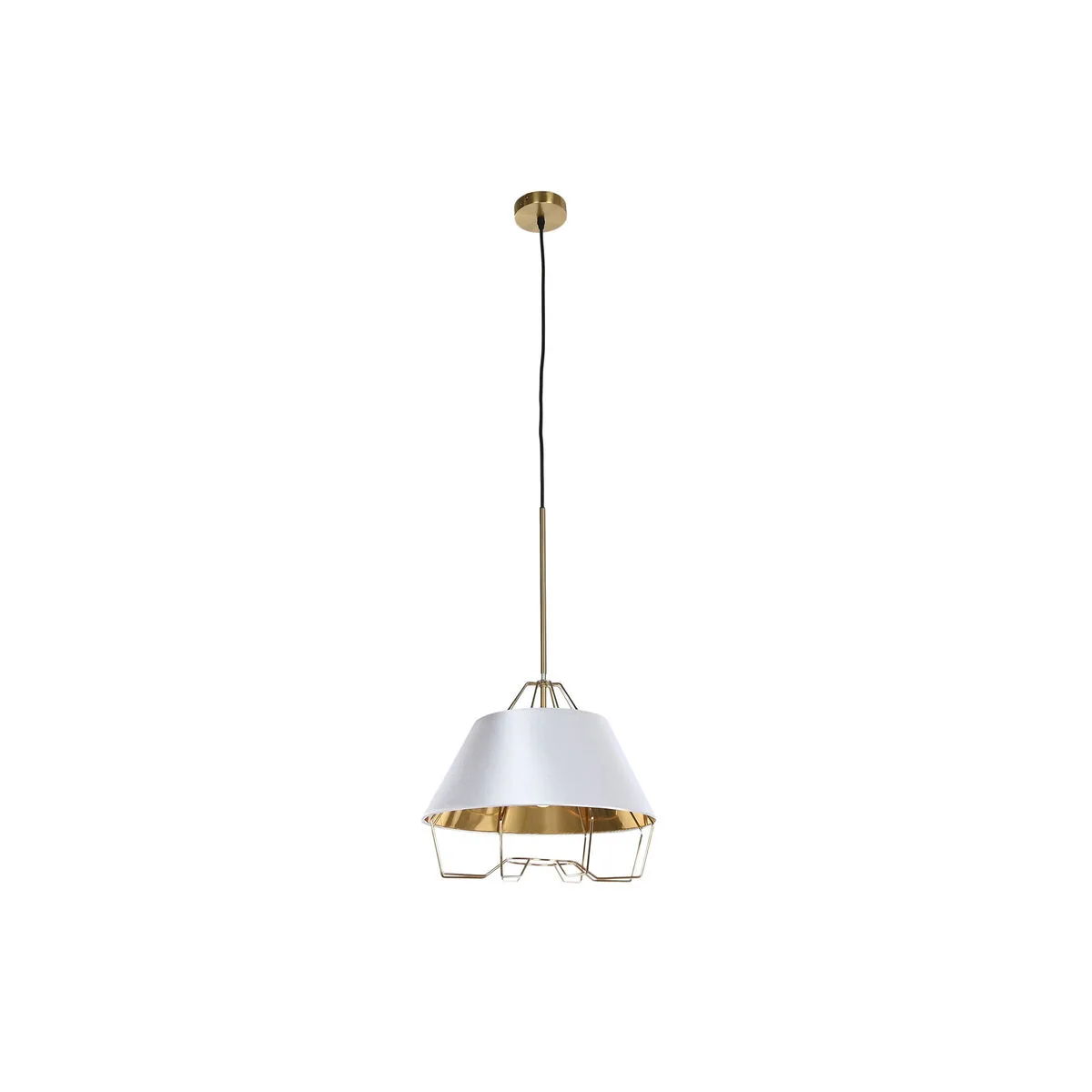 Suspension dkd home decor blanc dore pvc metal 50 w 38 x 38 x 32 cm s304365741. Nos stylistes Diaytar dénichent pour vous les pépites de la saison.