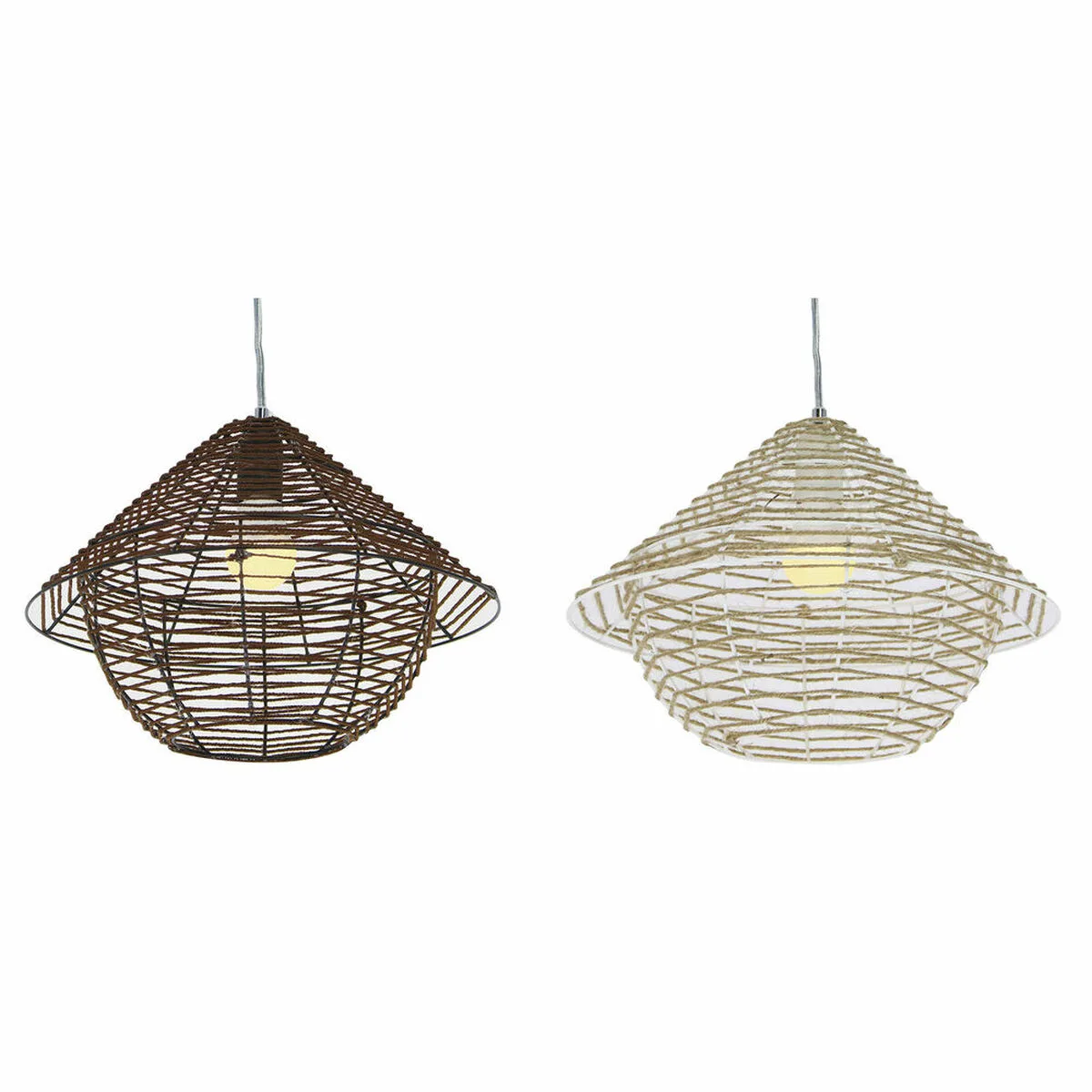Suspension dkd home decor blanc marron noir naturel metal corde plastique 50 w 220 v urbaine 38 x 38 x 27 cm 2 unites s302102298. Nous traitons chaque produit Diaytar avec le même respect que si nous devions l'offrir à un proche. La qualité est non-négociable.
