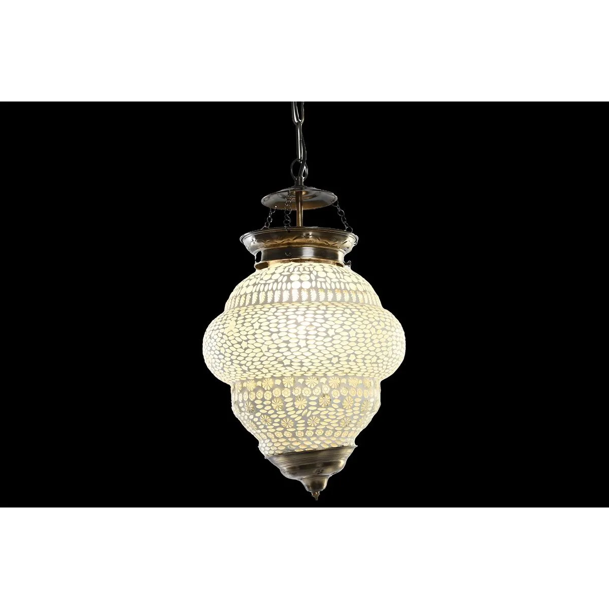 Suspension dkd home decor blanc metal verre 25 w 23 x 23 x 33 cm s304006270. Chez Diaytar, chaque visite est l'occasion de découvrir un nouveau produit génial, qu'il soit électronique ou domestique