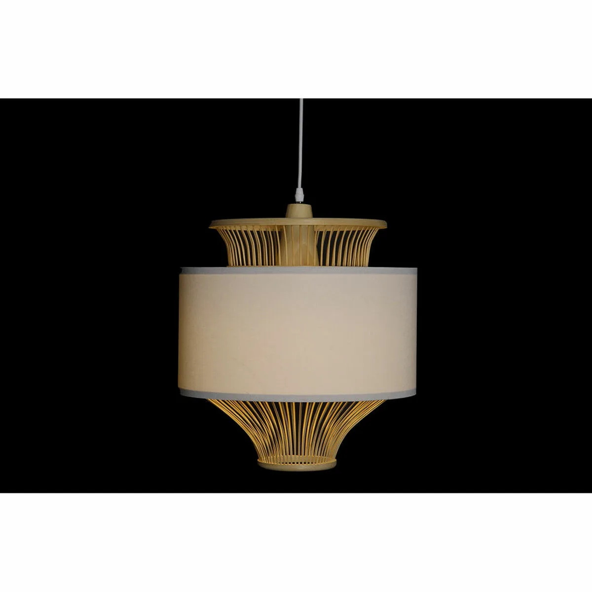 Suspension dkd home decor blanc polyester bambou 40 x 40 x 52 cm s302069315. Pour un shopping sans contrainte et plein de bonnes surprises, Diaytar est la destination ultime des produits généralistes