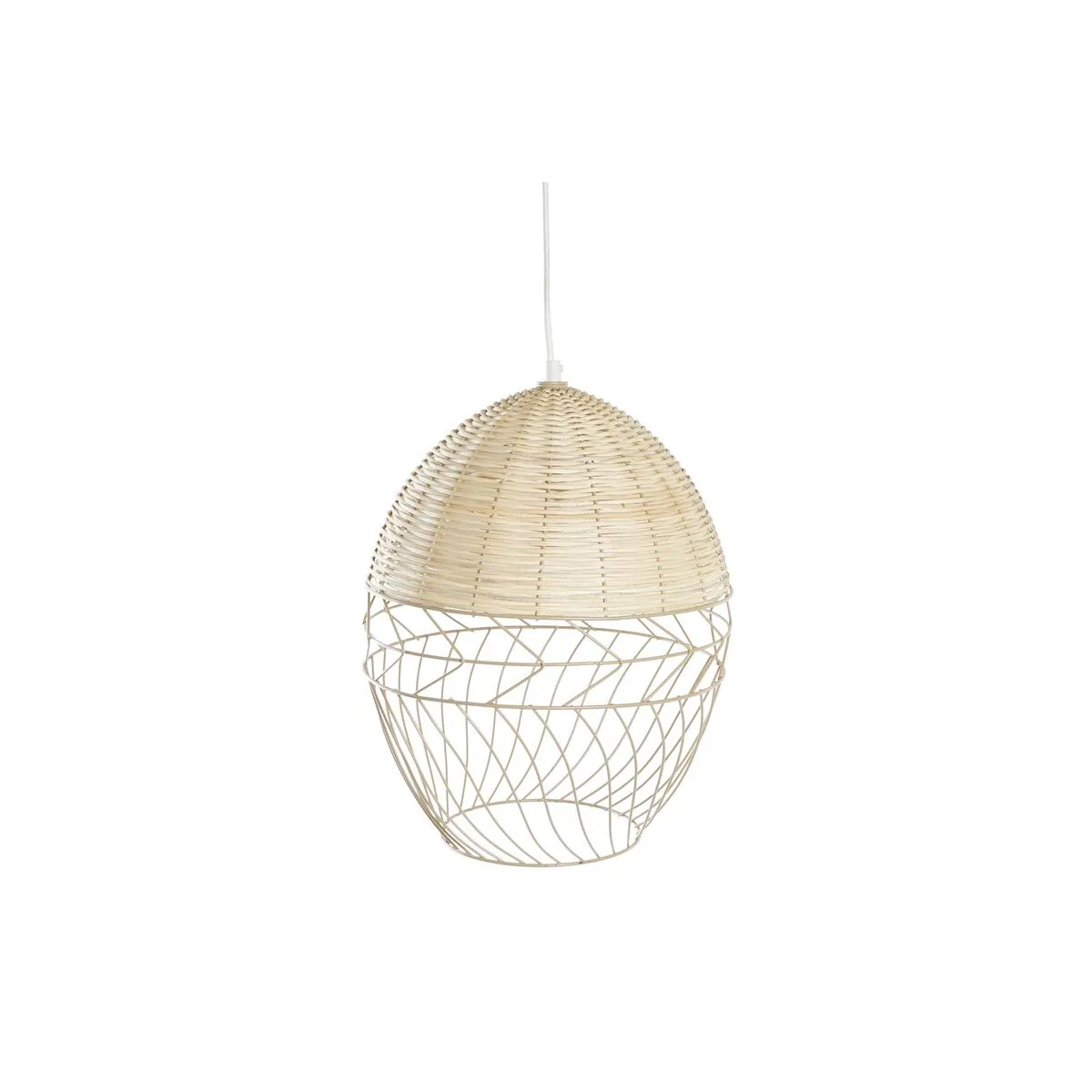 Suspension dkd home decor metal blanc marron clair rotin 50 w 30 x 30 x 38 cm s303149035. Diaytar décomplexe le shopping en ligne : trouvez tout ce dont vous avez besoin et tout ce dont vous rêvez, au même endroit