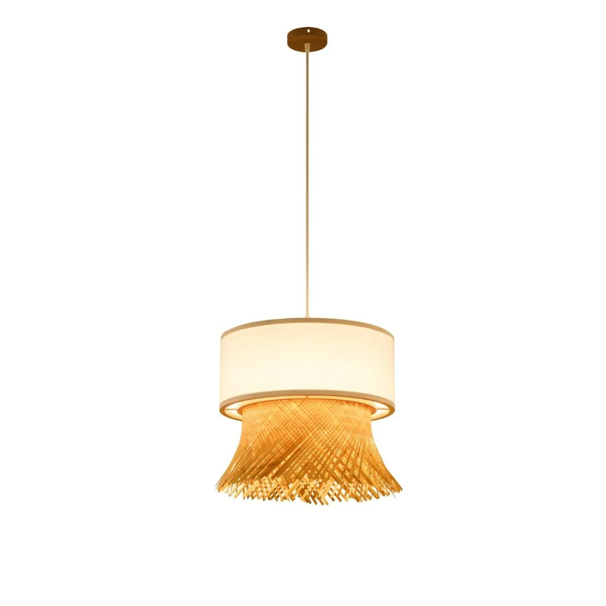 Suspension dkd home decor polyester bambou 40 x 40 x 39 cm s304011933. Diaytar, la boutique en ligne qui pense à tout : des gadgets électroniques les plus futés aux objets maison les plus design