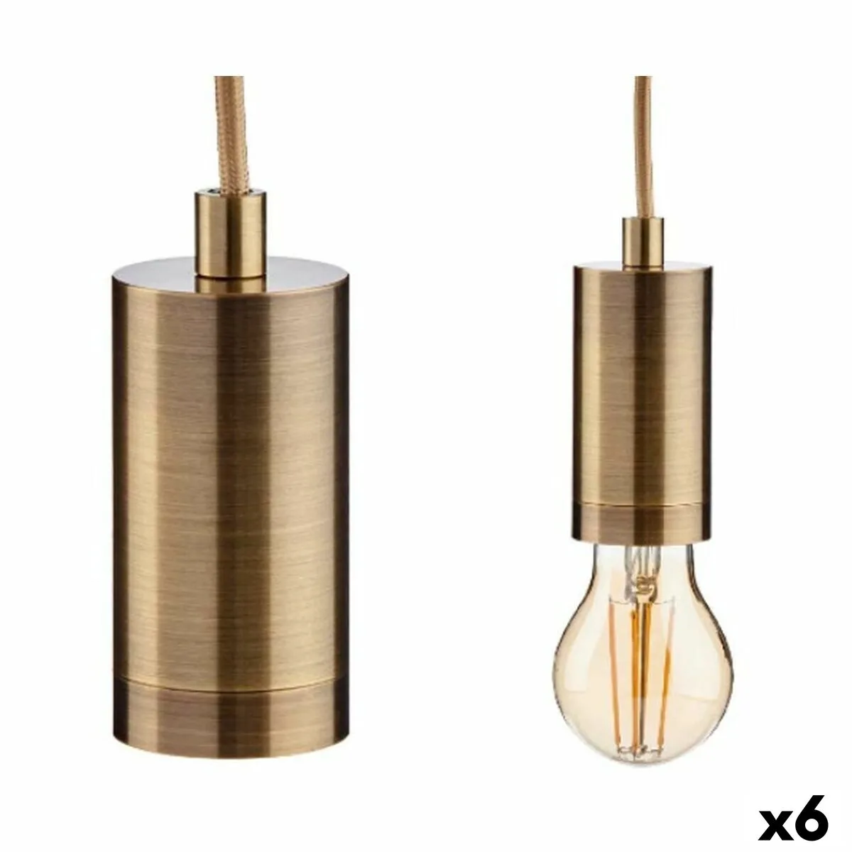 Suspension dore metal 60 w 11 5 x 12 x 11 5 cm 6 unites s362526224. Découvrez l'univers Diaytar : une boutique en ligne généraliste qui marque style, qualité et originalité dans chaque produit