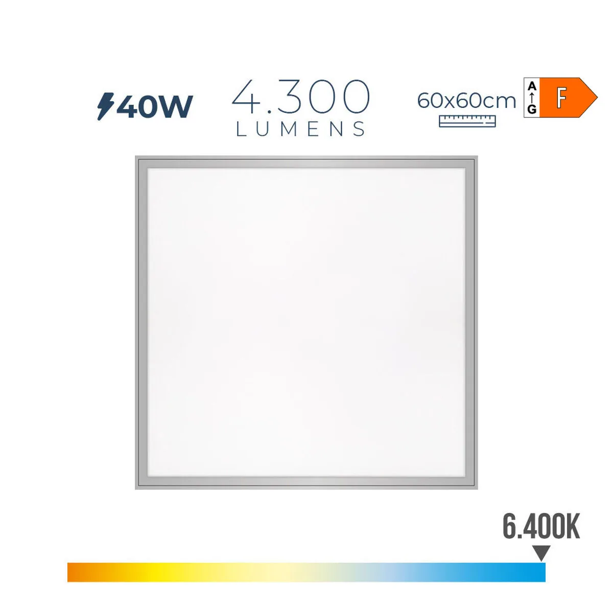 Suspension edm 31623 plastique 40 w 59 5 x 59 5 x 3 5 cm s791748743. Notre mantra chez Diaytar : un produit, un sourire. Nous mesurons notre succès à votre satisfaction instantanée.