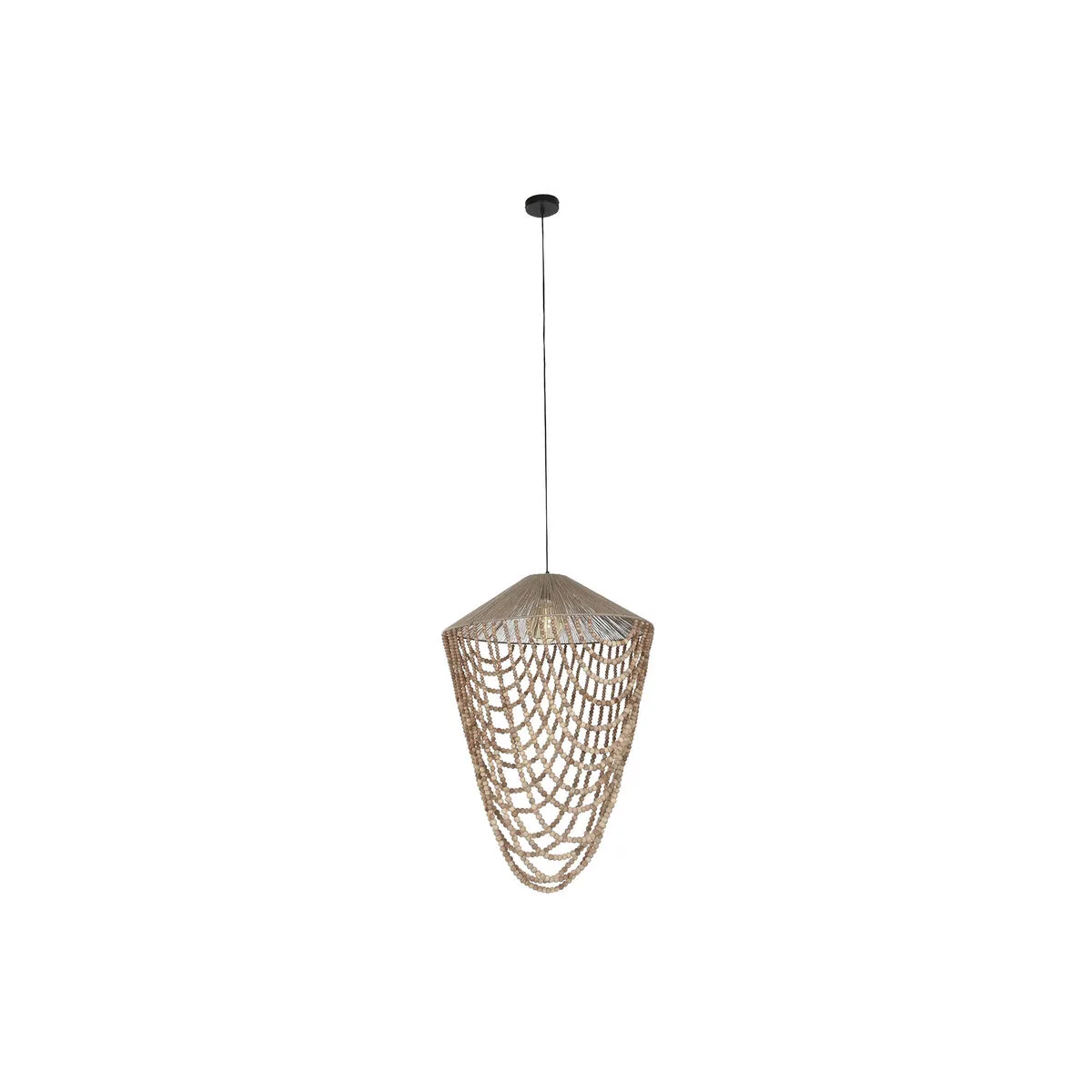 Suspension home esprit marron clair jute bois 67 x 67 x 100 cm s306124626. Chez Diaytar, chaque détail compte pour votre satisfaction totale.