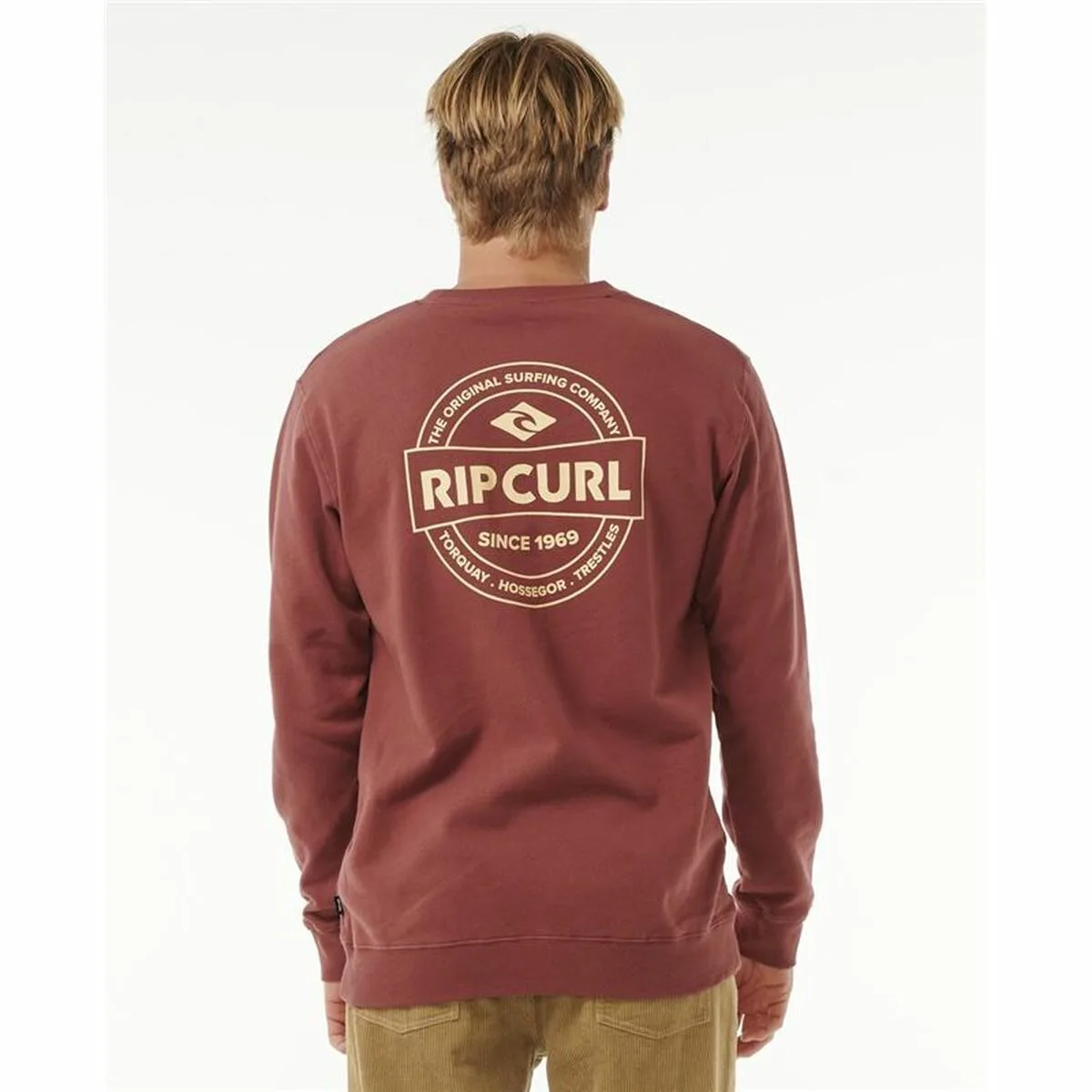 Sweat sans capuche homme rip curl stapler crew marron s6415330059. Votre style, votre personnalité, nos produits : bienvenue chez Diaytar !