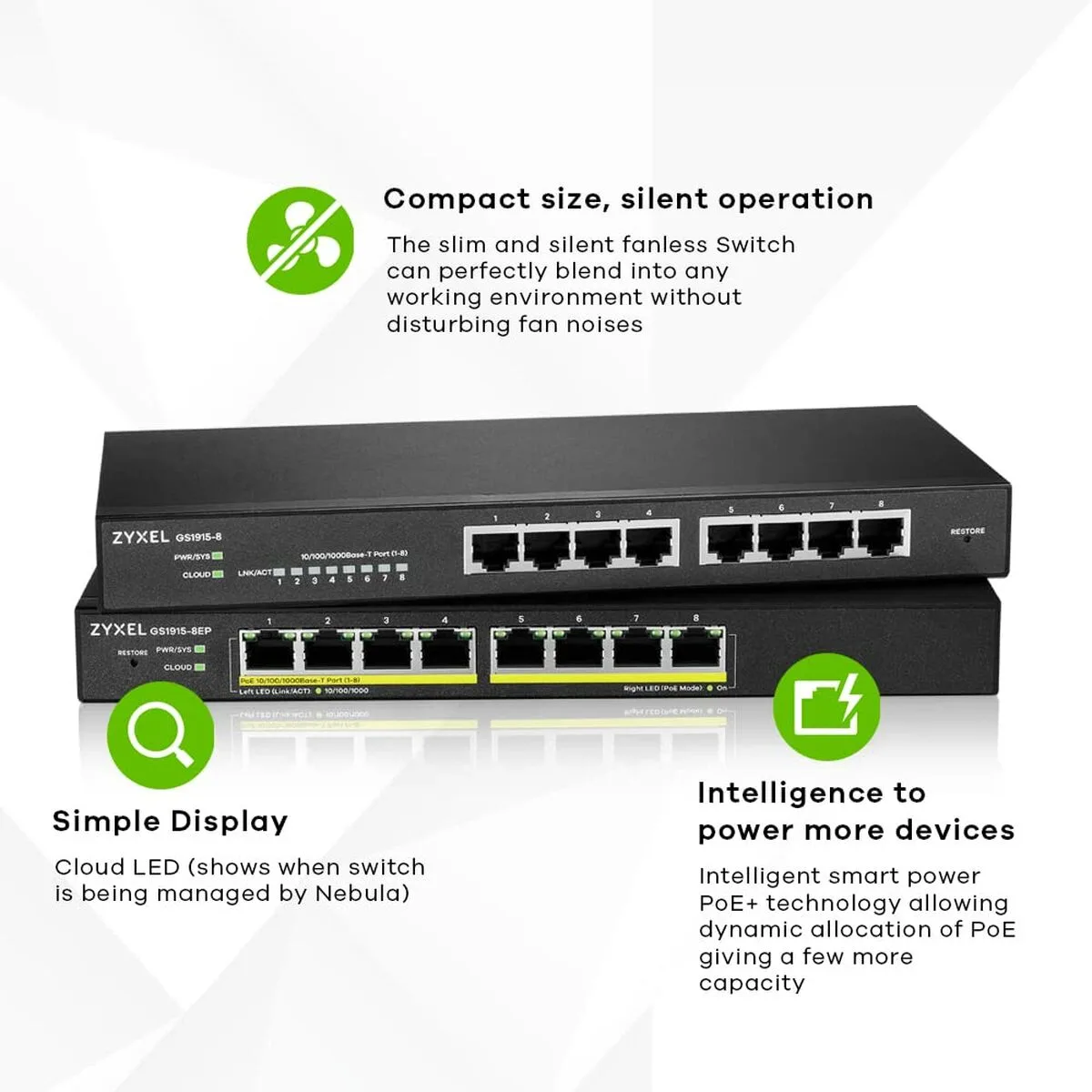 Switch zyxel gs1915 8ep eu0101f s5516532528. Notre credo ? L'excellence accessible. Diaytar rend le premium attainable dans chaque catégorie de produits.