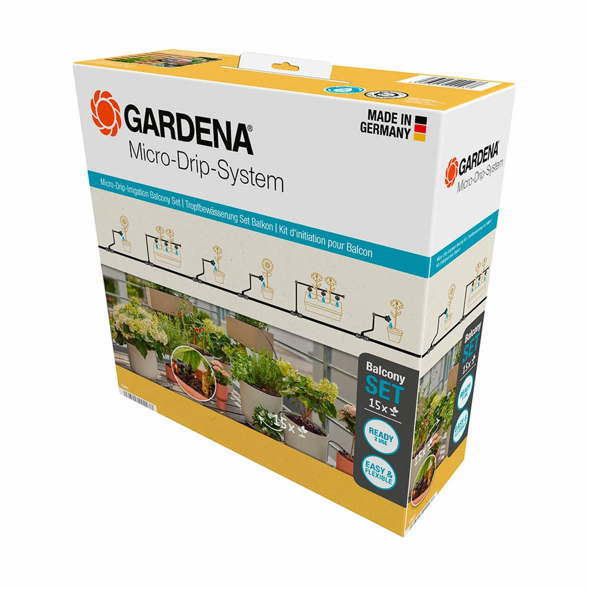 Systeme d arrosage goutte a goutte automatique pour pots gardena micro drip 13401 20 s791997763. Diaytar, c'est l'assurance de produits qui durent, tant dans leur construction que dans leur style intemporel.
