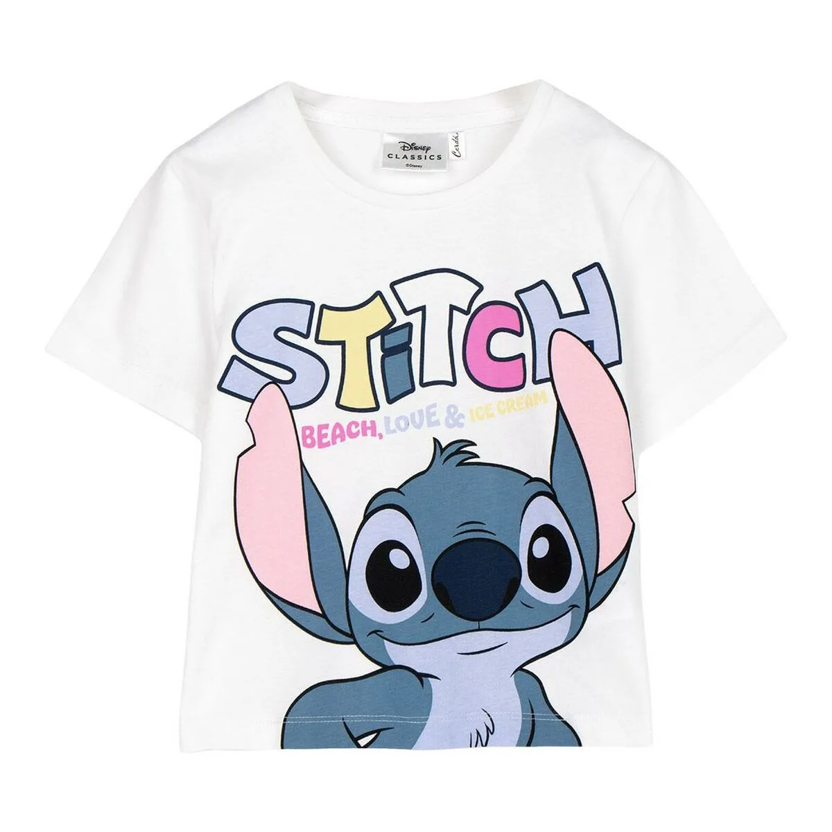 T shirt a manches courtes enfant stitch blanc s074224514. Chez Diaytar, chaque détail compte pour votre satisfaction totale.