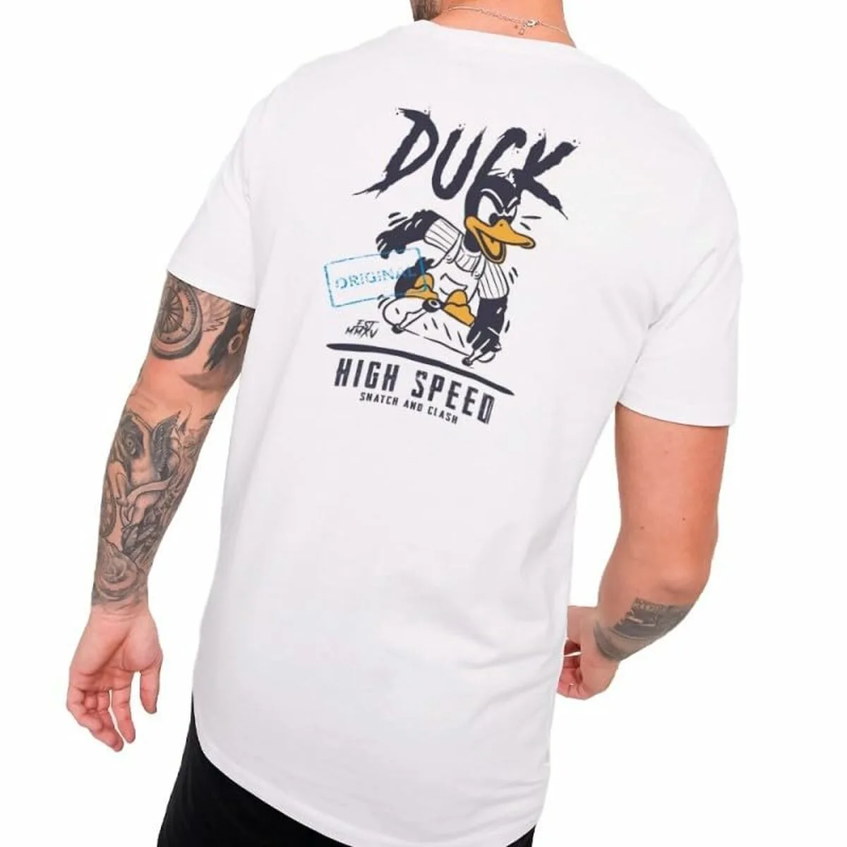T shirt a manches courtes homme snatch clash duck blanc m070425973. Laissez-vous guider par Diaytar à travers la jungle des produits pour dénicher ceux qui méritent vraiment votre attention