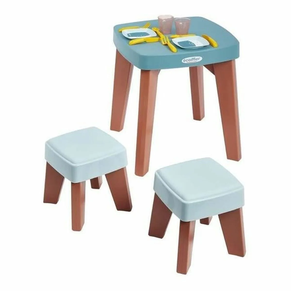 Table avec 2 chaises ecoiffier plastique multicouleur 13 pieces s717968430. Diaytar, c'est le grand ménage de printemps dans vos habitudes shopping : on garde l'essentiel, on jette le superflu.