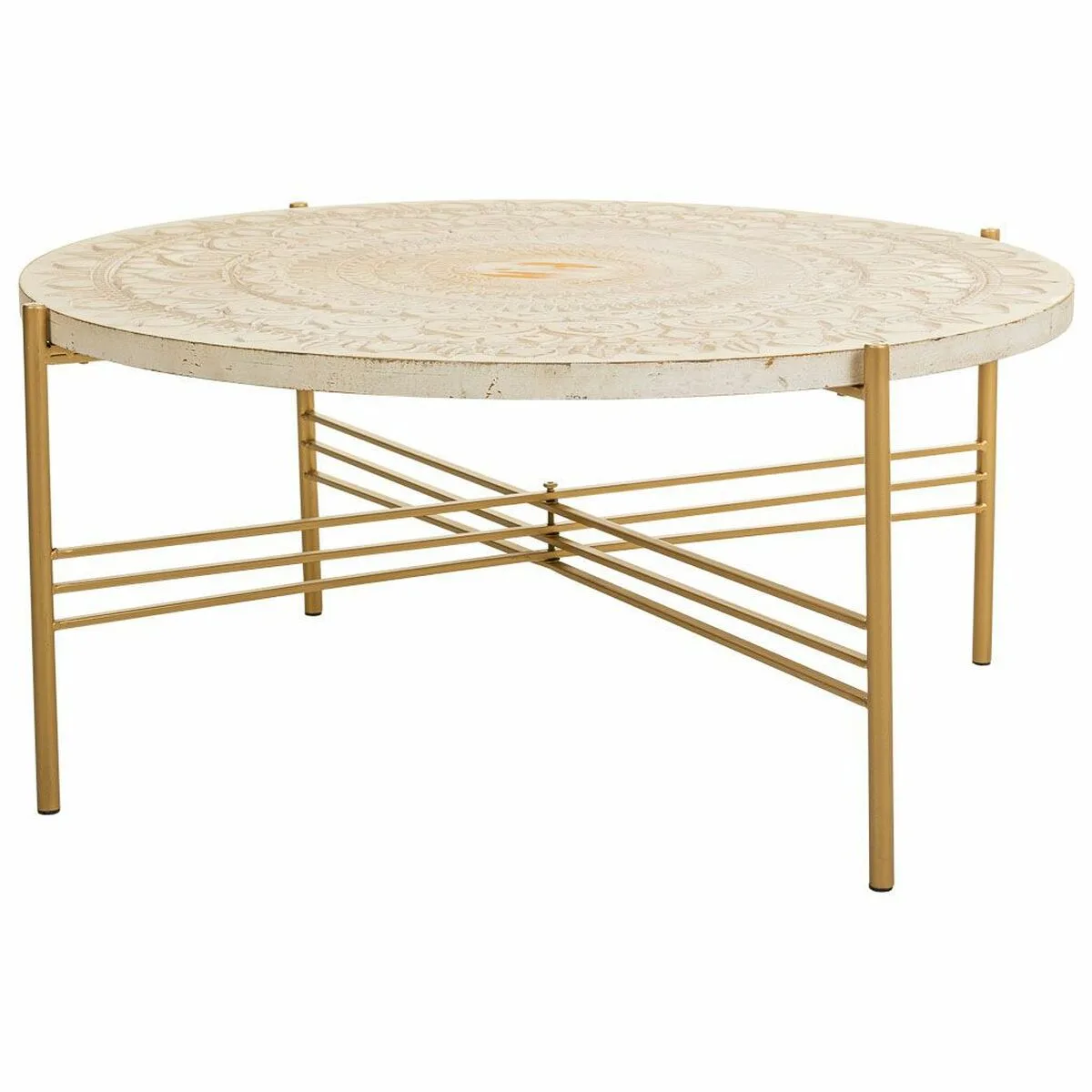 Table basse alexandra house living blanc metal bois d epicea bois mdf 80 x 36 x 80 cm d163235048. Nous traitons chaque produit Diaytar avec le même respect que si nous devions l'offrir à un proche. La qualité est non-négociable.