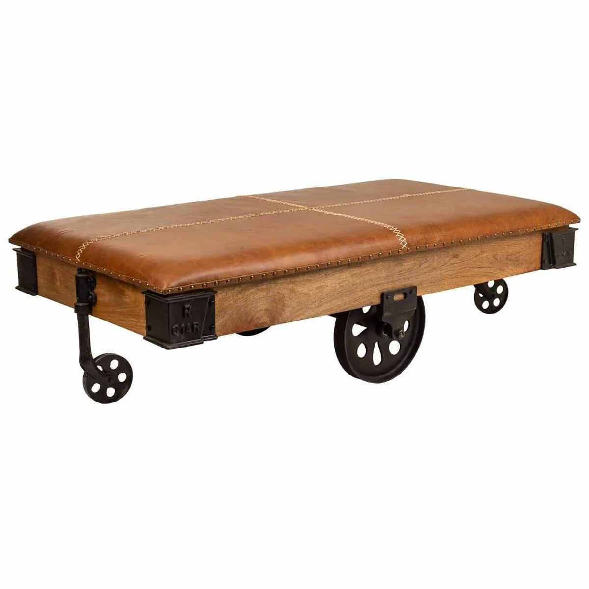 Table basse alexandra house living cuir bois fer 90 x 52 x 165 cm d163047243. Tendance, confort et qualité : la trilogie gagnante de Diaytar Mode.