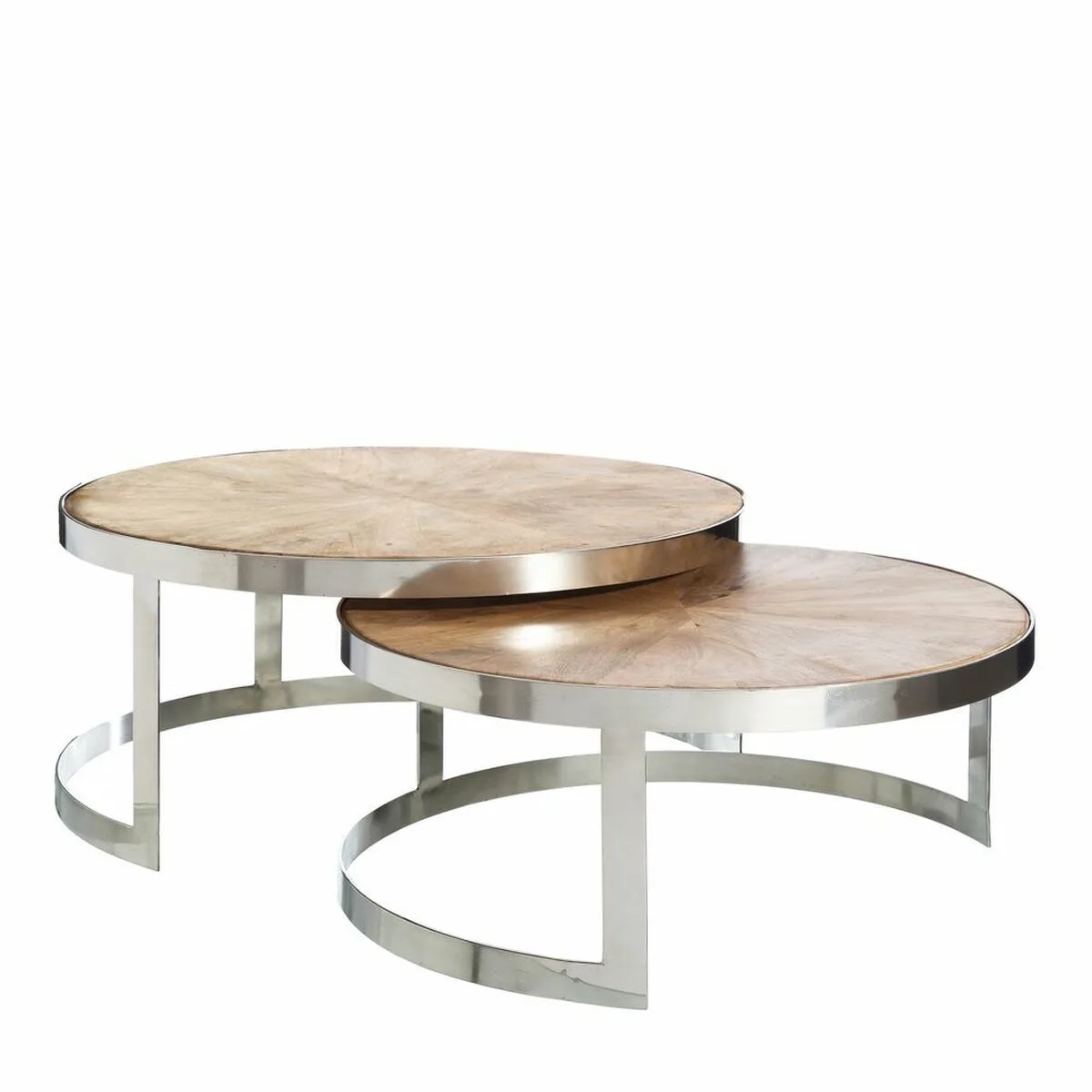 Table basse argente naturel 100 x 100 x 45 cm 2 unites s880742687. Créez votre look signature avec les pièces mode sélectionnées par Diaytar.