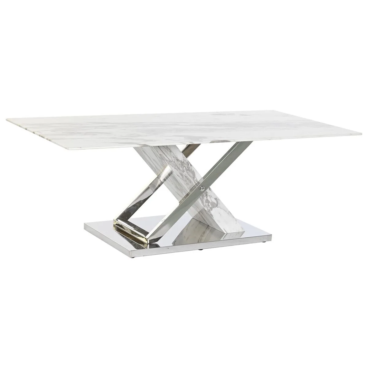 Table basse dkd home decor blanc argente verre acier 120 x 60 x 42 cm s303438346. Diaytar, c'est la démonstration que le meilleur des produits est à portée de clic, sans compromis, sans attente.