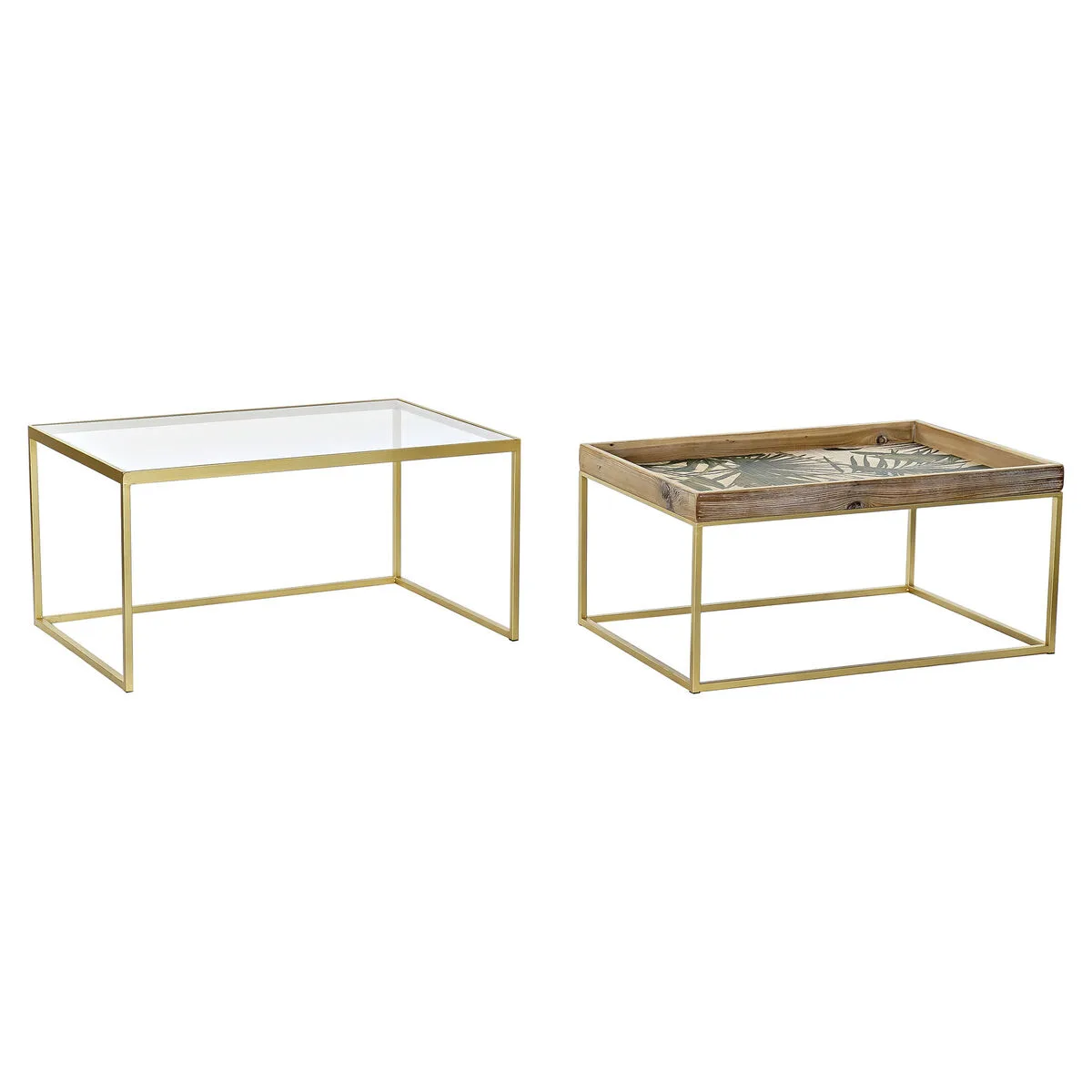 Table basse dkd home decor dore naturel 90 x 60 x 45 cm s303330728. Diaytar, c'est le sismographe des tendances : nous captons les vibrations du marché pour vous offrir le meilleur.