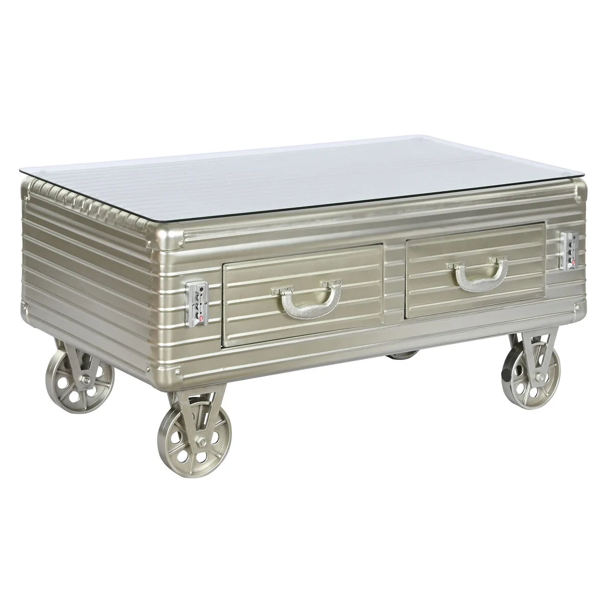 Table basse home esprit metal verre 100 x 52 x 46 cm s305369251. Diaytar, c'est votre passeport pour un tour du monde des produits les plus inspirants, sans quitter votre canapé.