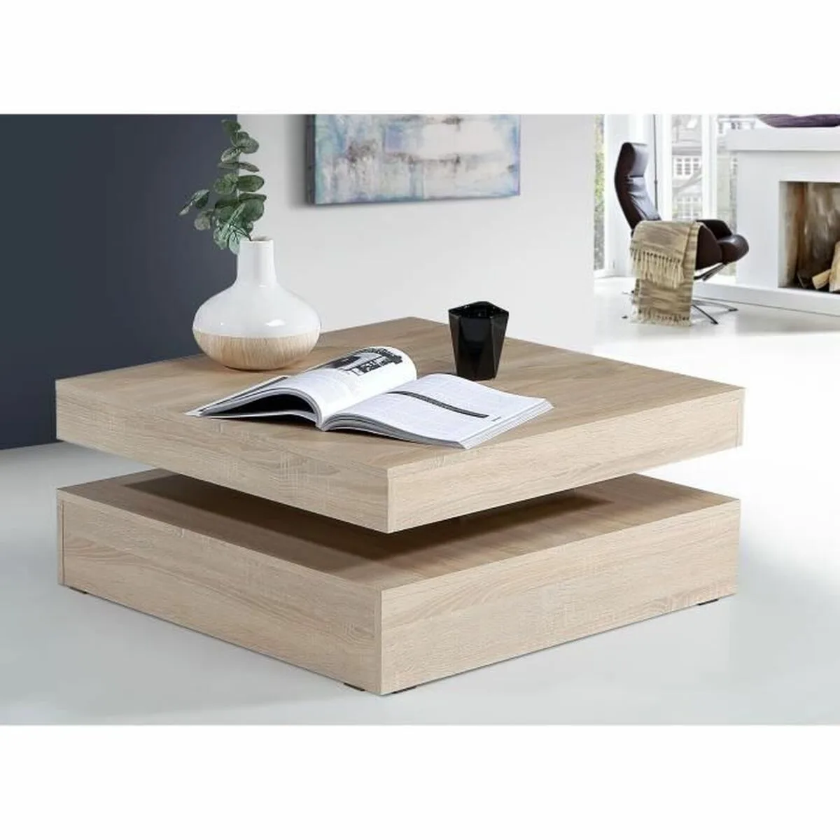 Table basse marron 78 x 78 x 36 cm s7100457110. Diaytar réinvente le e-commerce avec une approche généraliste axée sur la qualité, la tendance et l'accessibilité