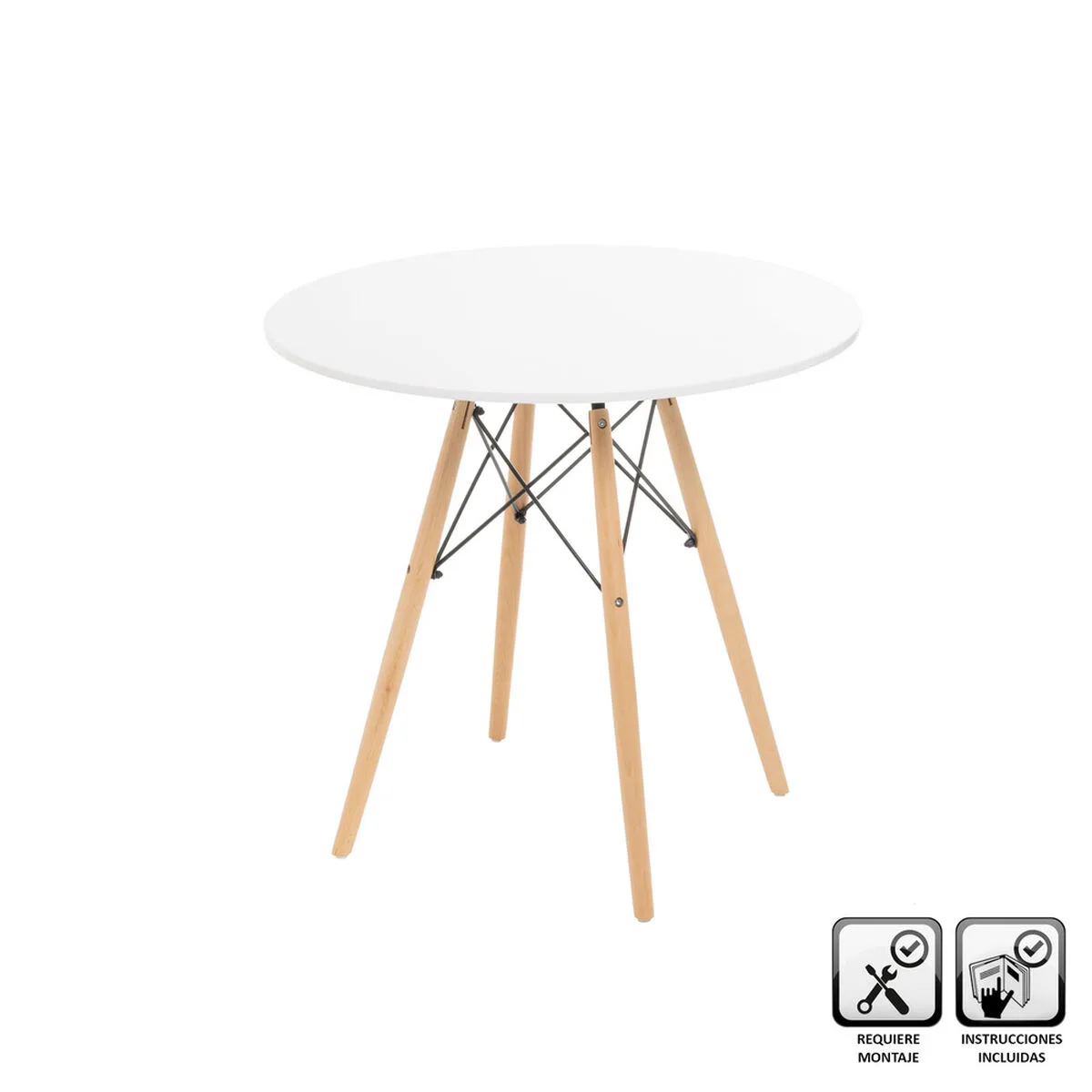 Table blanc naturel 80 x 80 x 74 cm s880877856. Diaytar cultive l'art de la surprise en vous proposant constamment de nouveaux produits généraux et high-tech inattendus