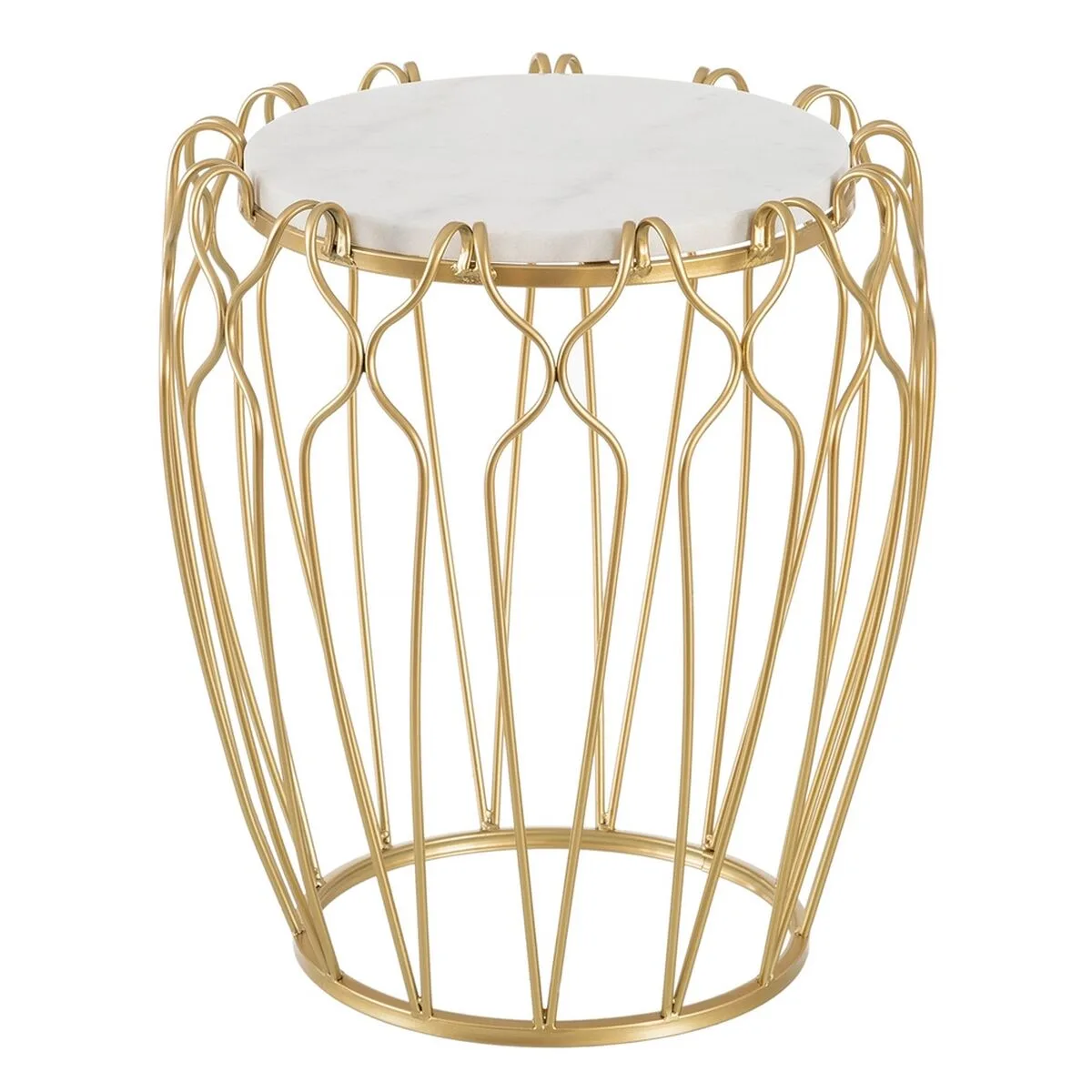 Table d appoint 50 x 50 x 54 6 cm dore metal blanc marbre s880079056. Nous sommes les archéologues du produit parfait. Diaytar exhume pour vous les trésors cachés du marché.