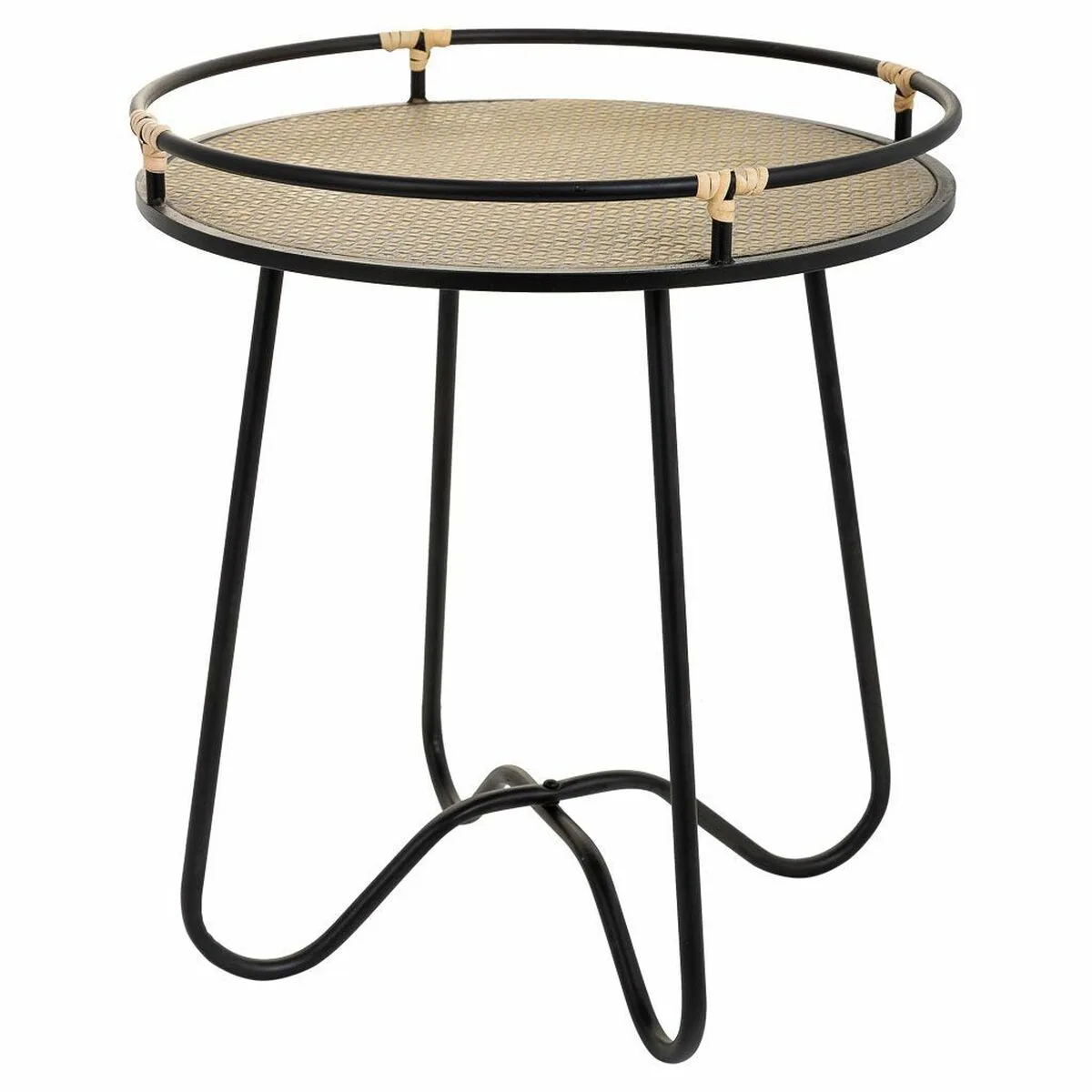Table d appoint alexandra house living noir fer 45 x 50 x 45 cm d163231079. Diaytar cultive l'art du bien-être à travers ses produits soigneusement choisis.