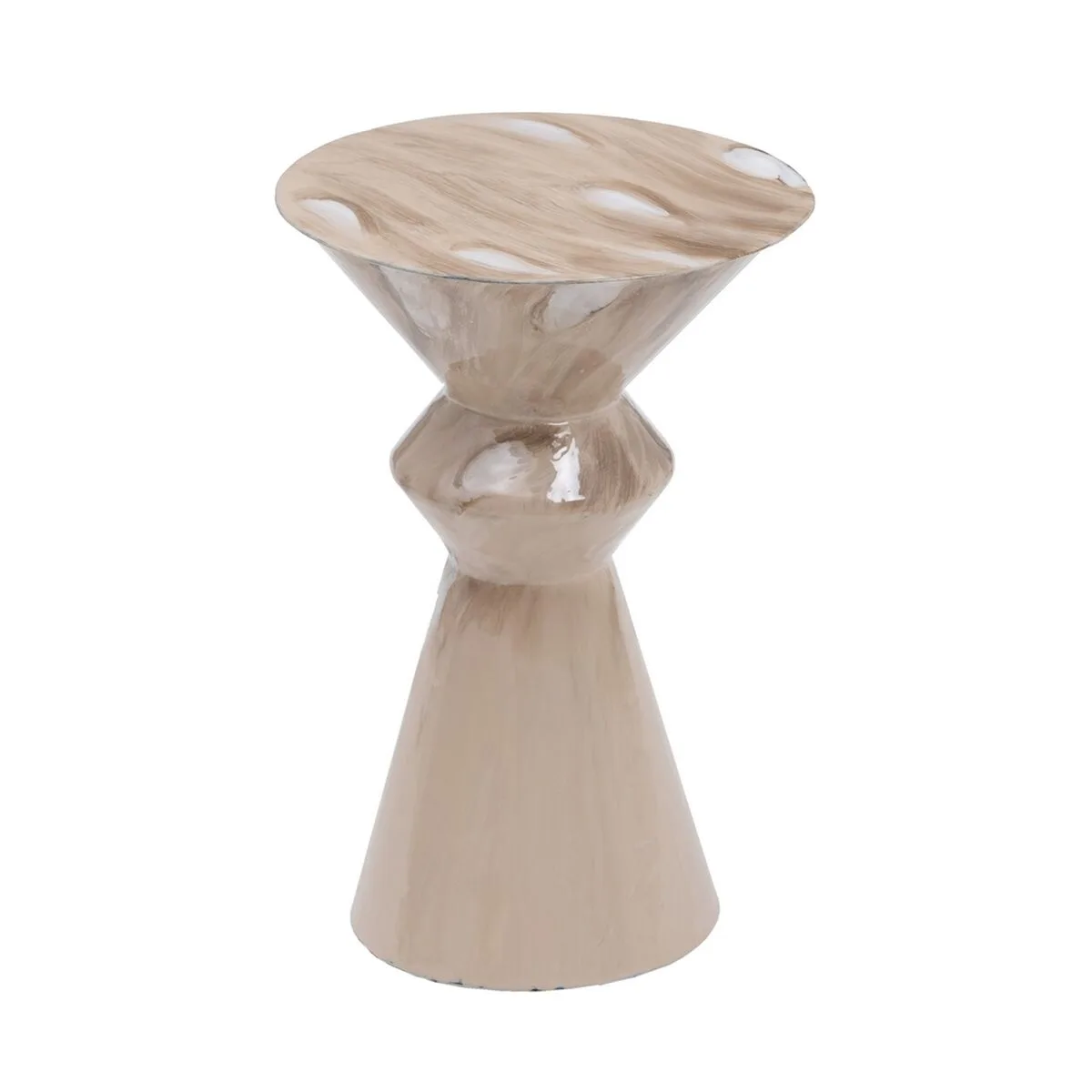 Table d appoint beige fer 34 x 34 x 50 cm s880429482. Chez Diaytar, nous transformons vos envies en réalité avec style.